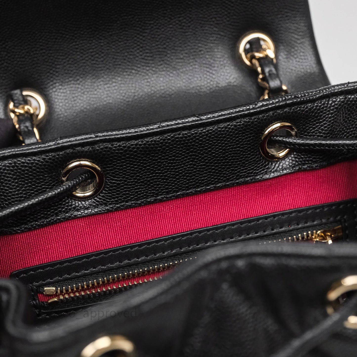 Chanel Urban Spirit Mini Black Caviar Backpack Gold Hardware