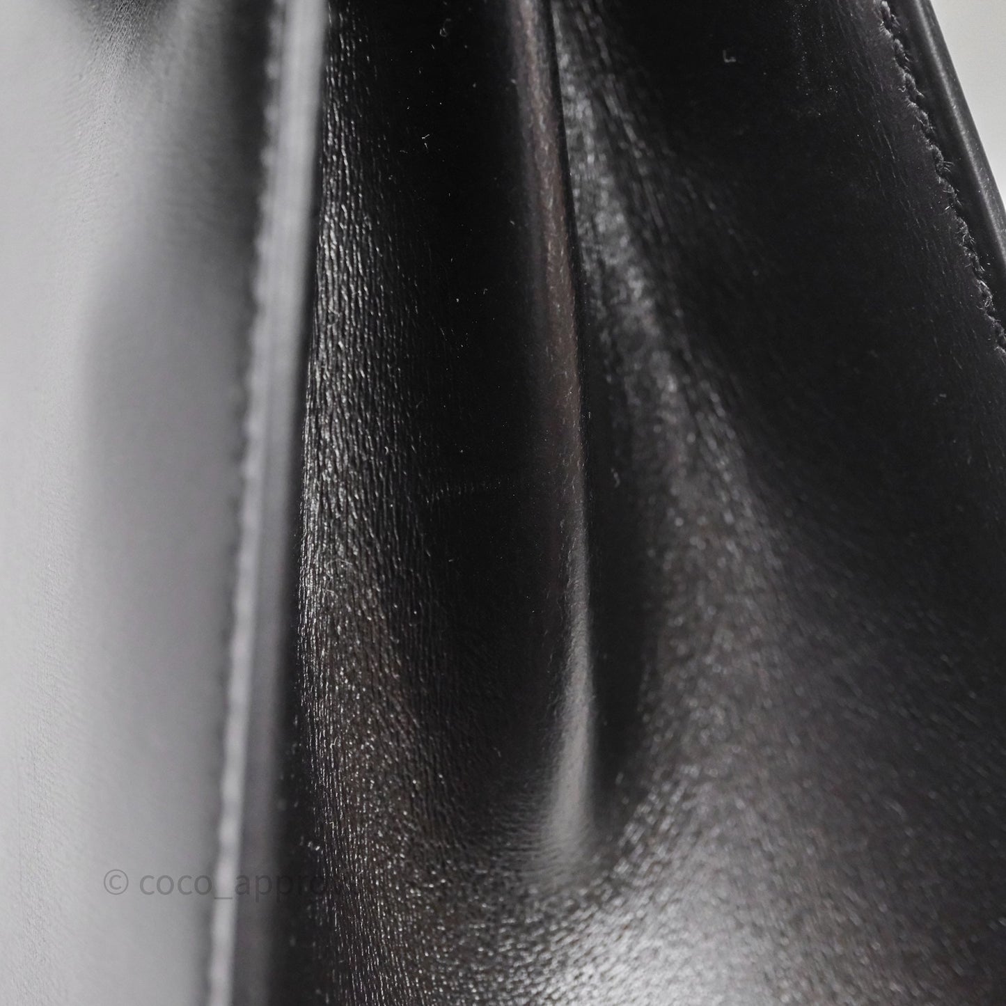 Hermès Vintage Kelly 28 Sellier Black Noir 89 Box Leather Gold Hardware