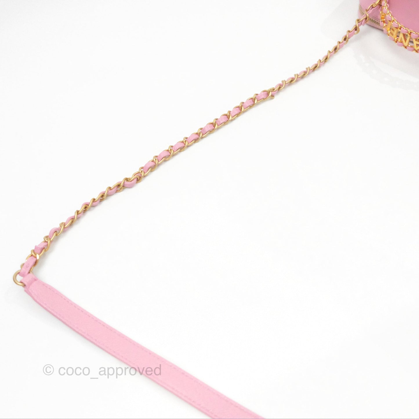 Chanel Caviar Quilted Pick Me Up Small Vanity Case Light Pink