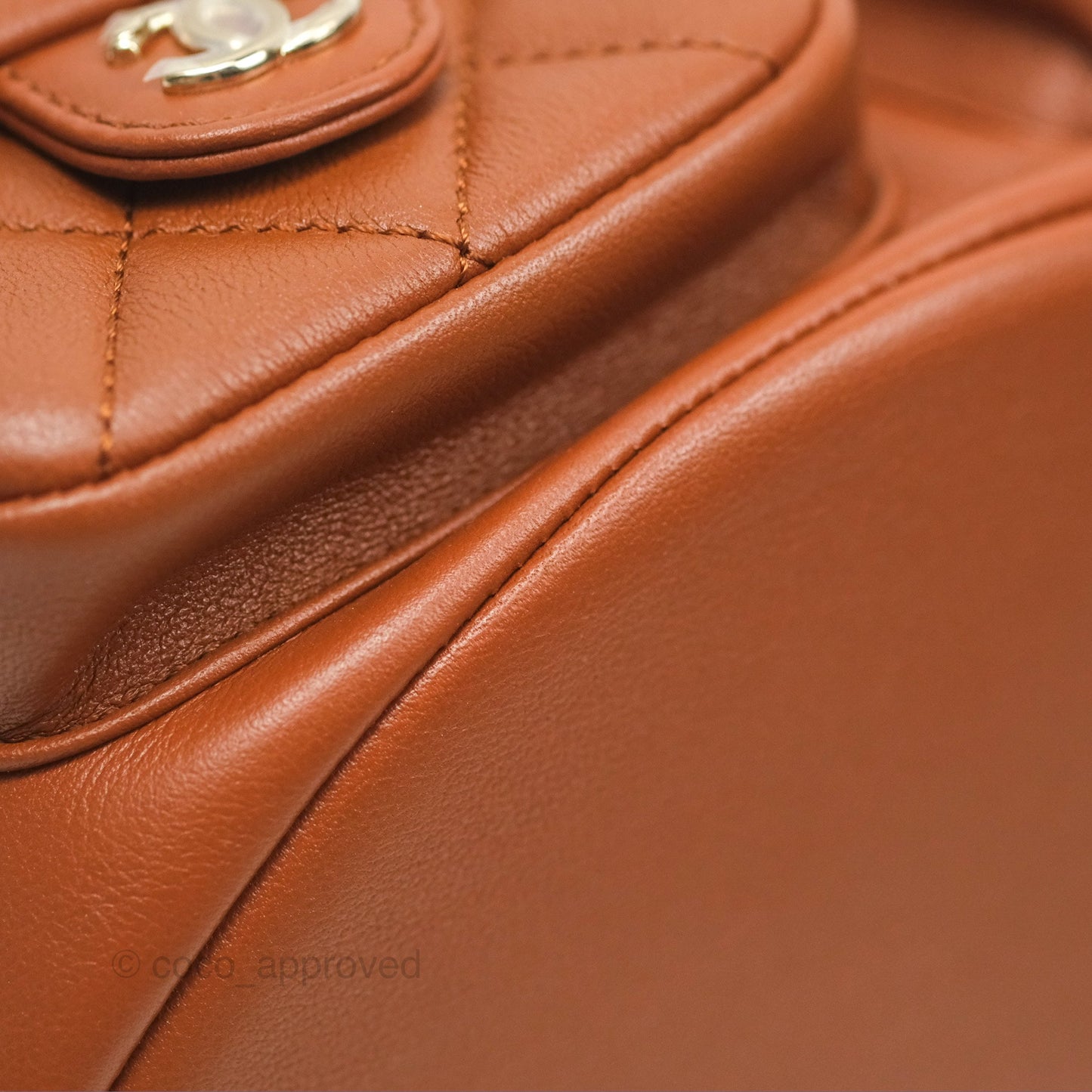Chanel Medium Duma Backpack Tan Brown Calfskin Gold Hardware
