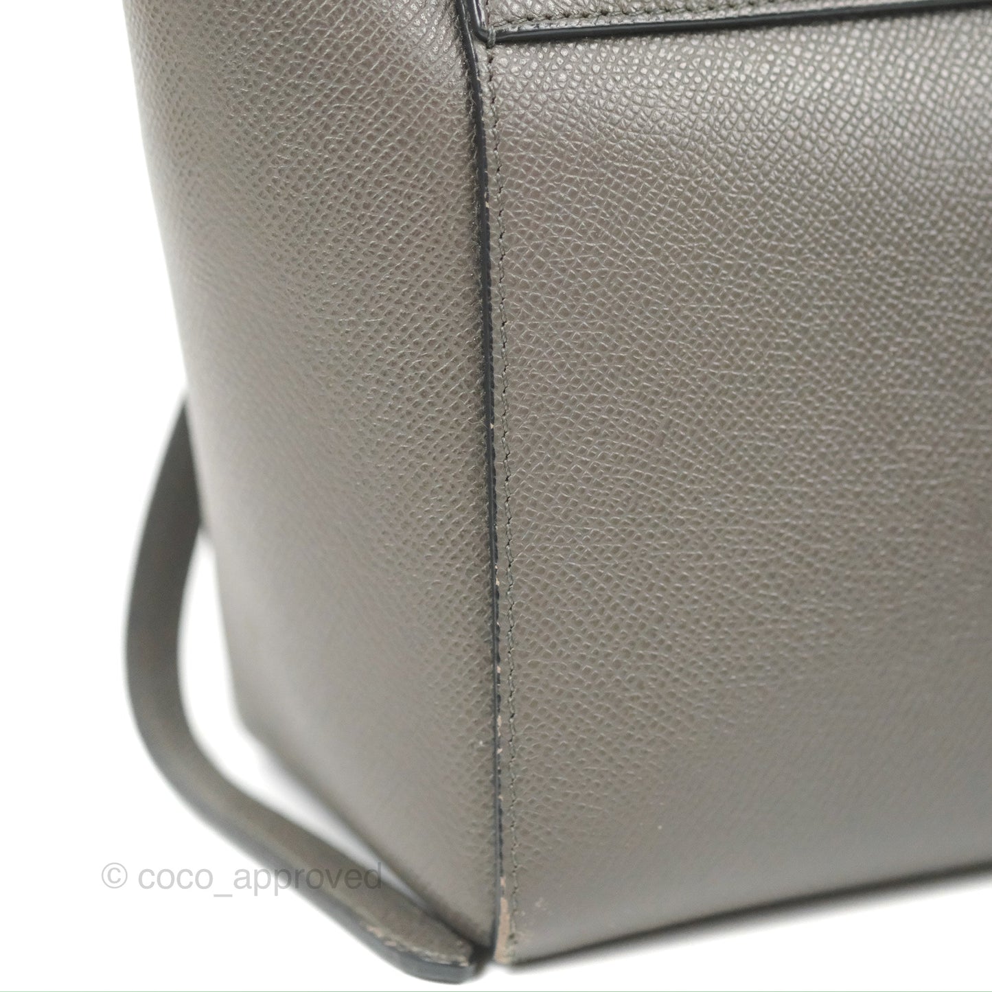Celine Nano Belt Bag Grey Grained Calfskin Gold Hardware