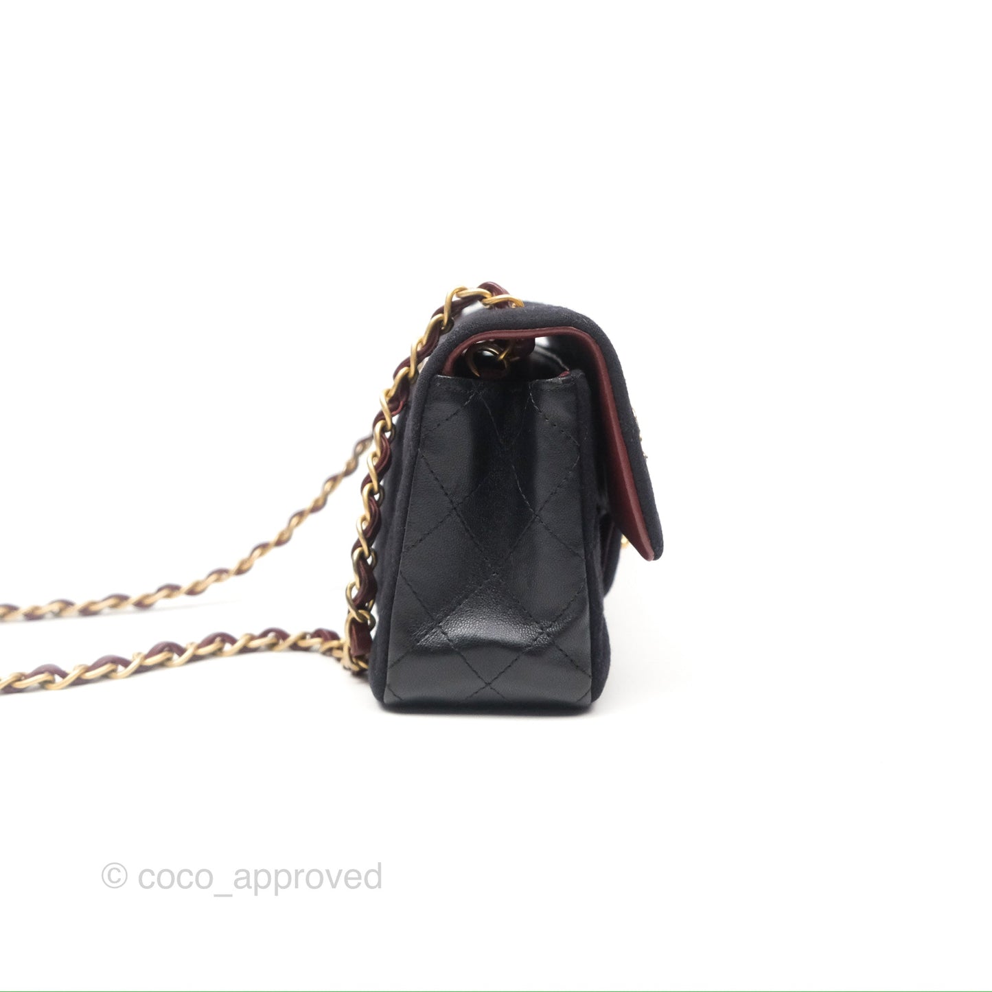 Chanel Paris-Hamburg Charms Mini Rectangular Flap Black 18C