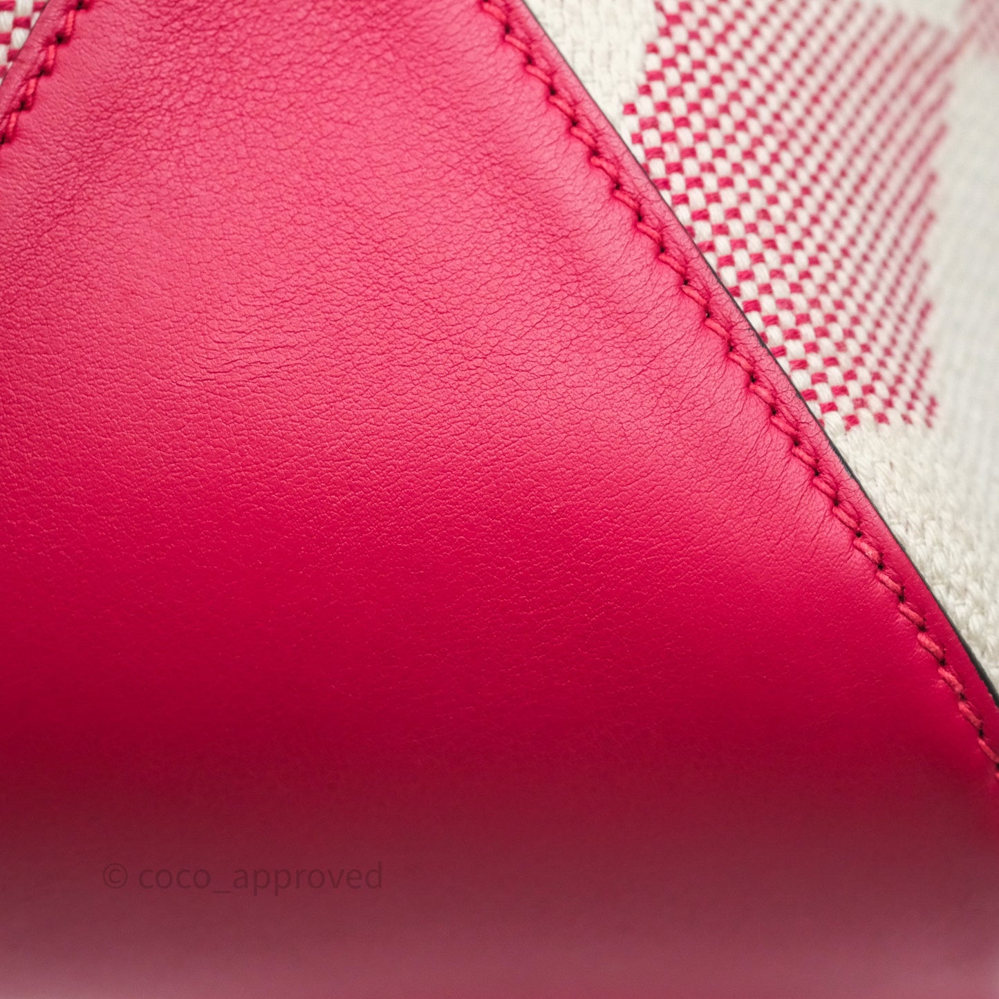 Hermès Cabas H en Biais 40 Bag Ecru / Framboise