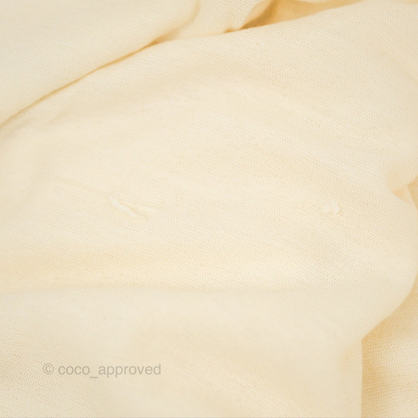 Chanel Cashmere Long Scarf White & Black