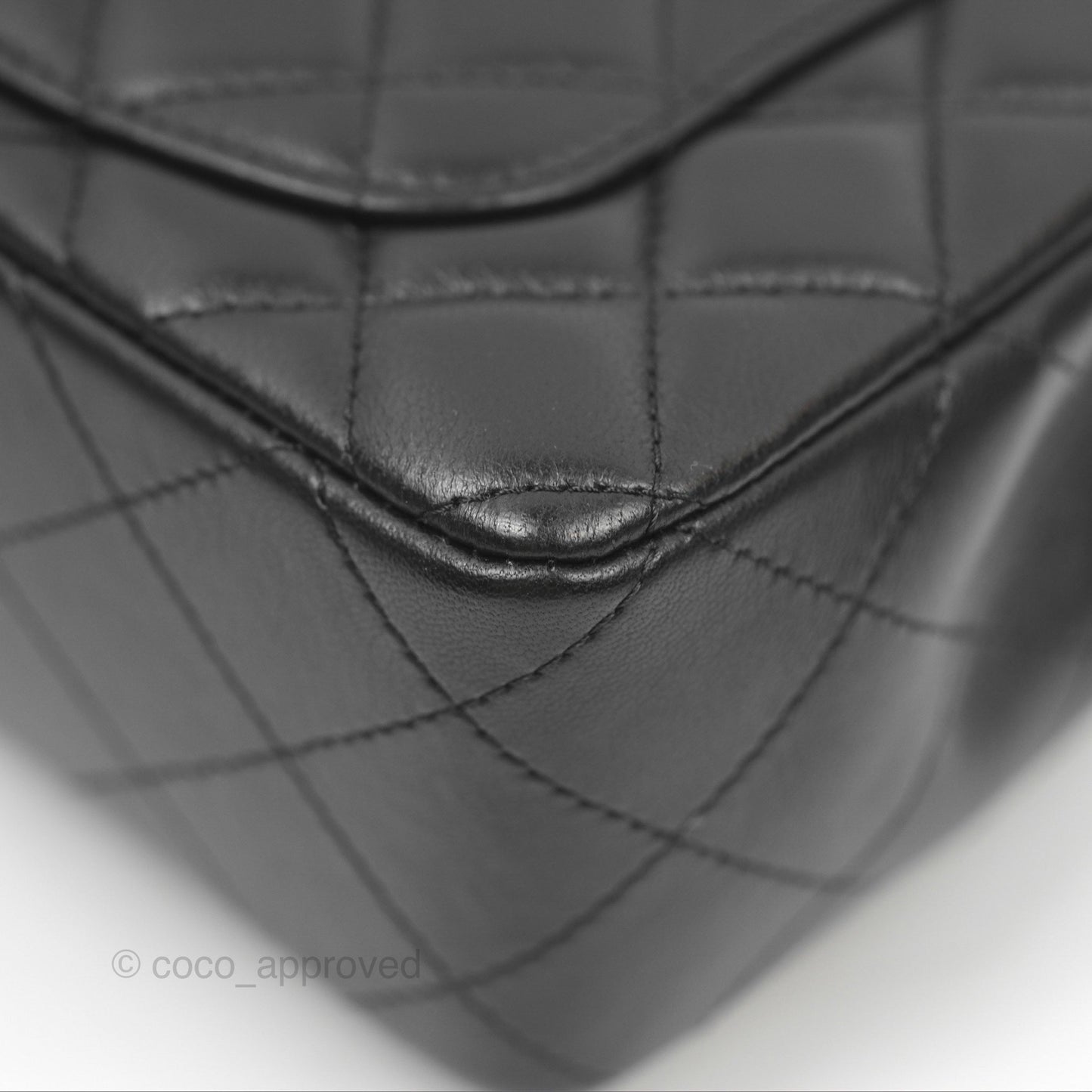 Chanel Quilted Mini Rectangular Black Lambskin Gold Hardware