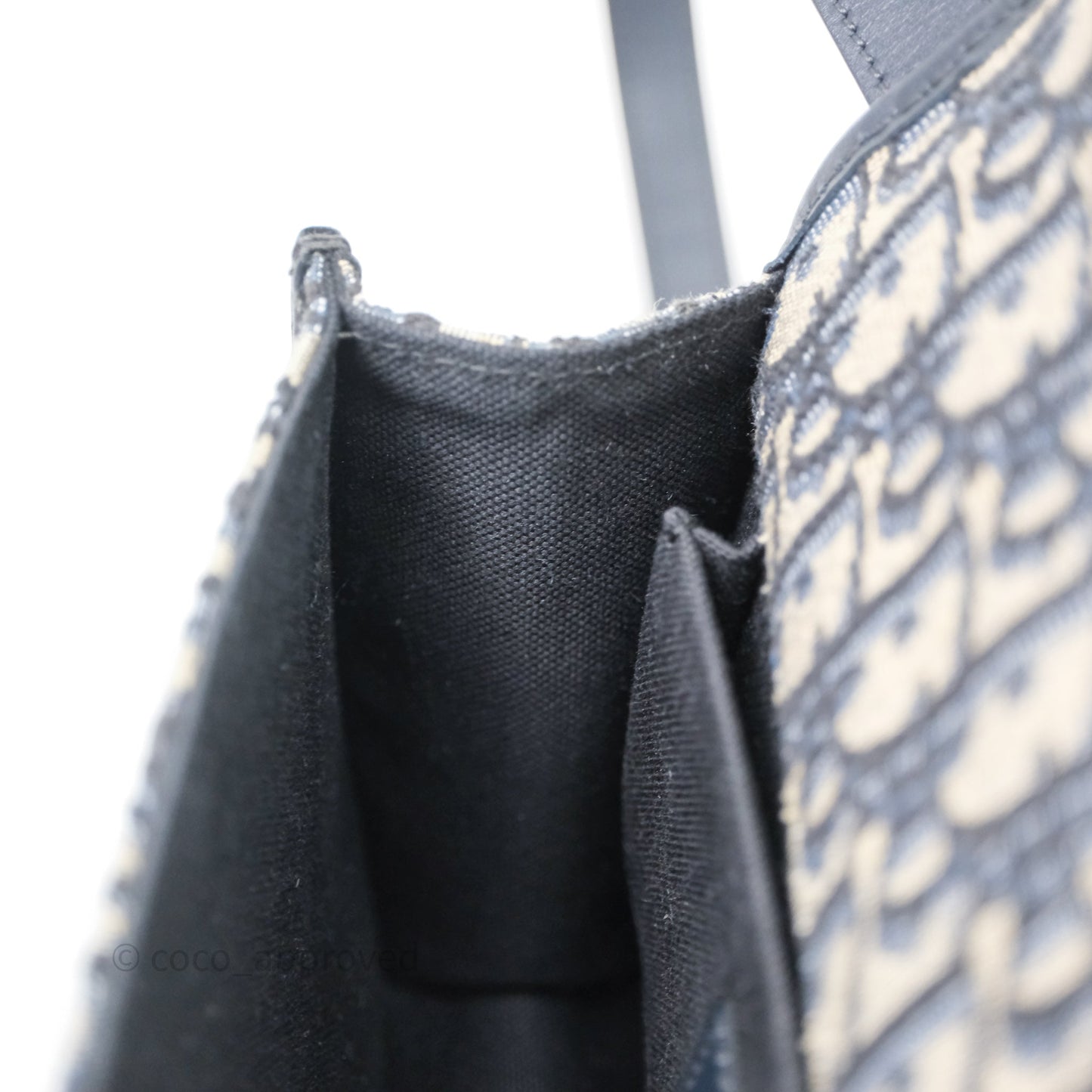 Christian Dior 30 Montaigne Bag Blue Dior Oblique Jacquard