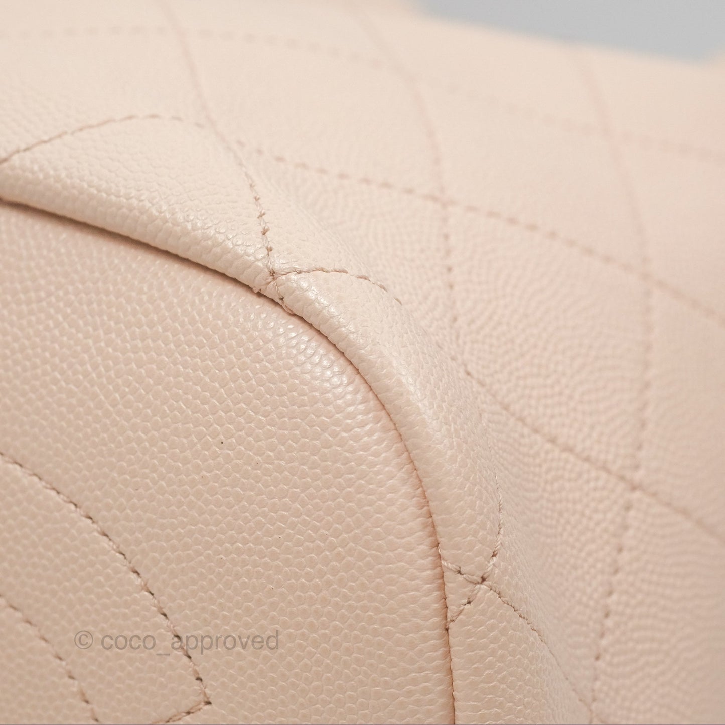 Chanel Quilted Top Handle Drawstring Bucket Bag Pink Caviar Aged Gold Hardware
