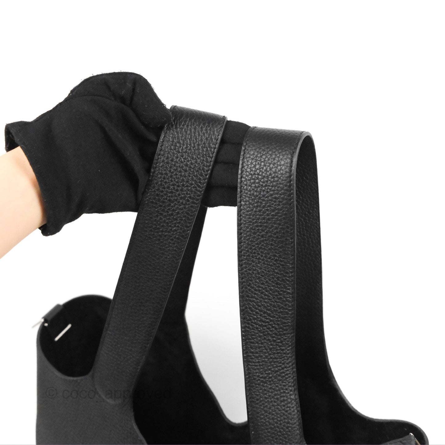 Hermès Picotin TGM 30 Black Clemence Palladium Hardware