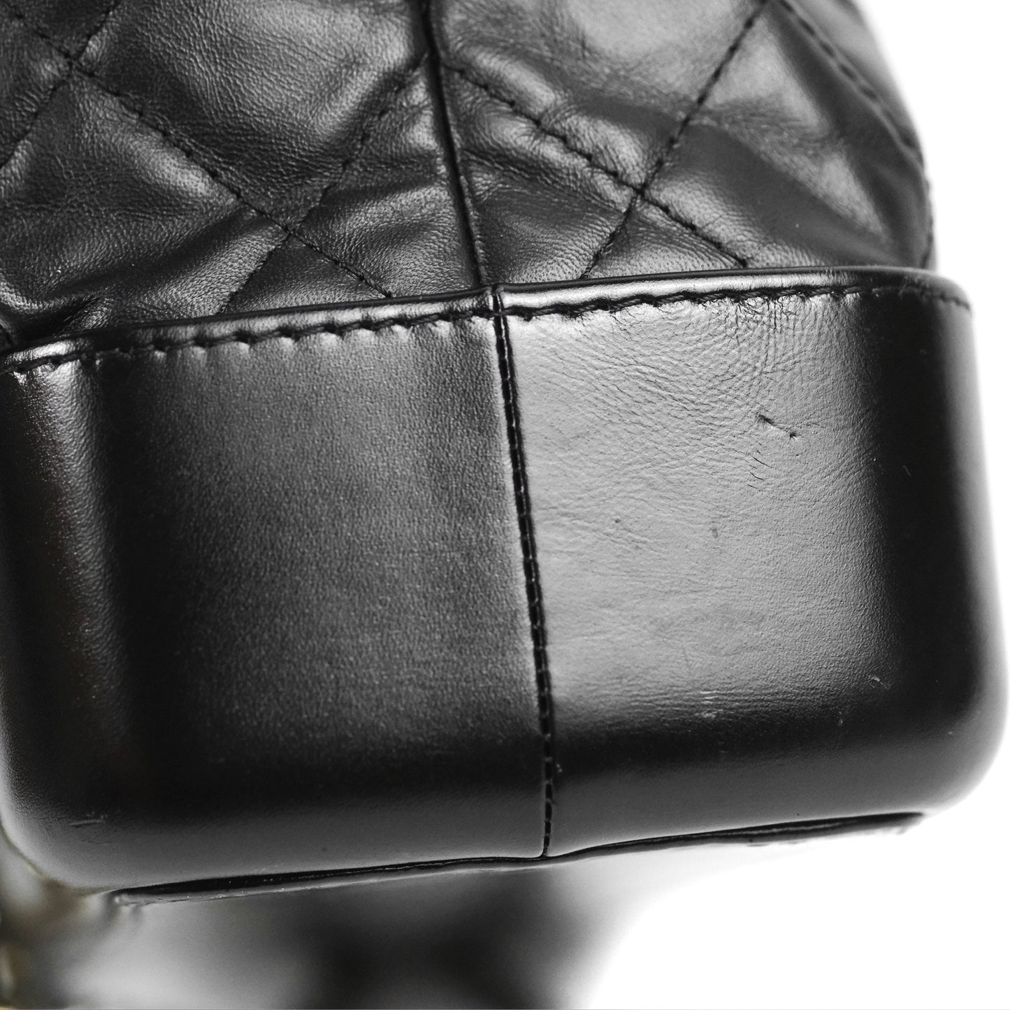 Chanel Medium Gabrielle Backpack Black Aged Calfskin