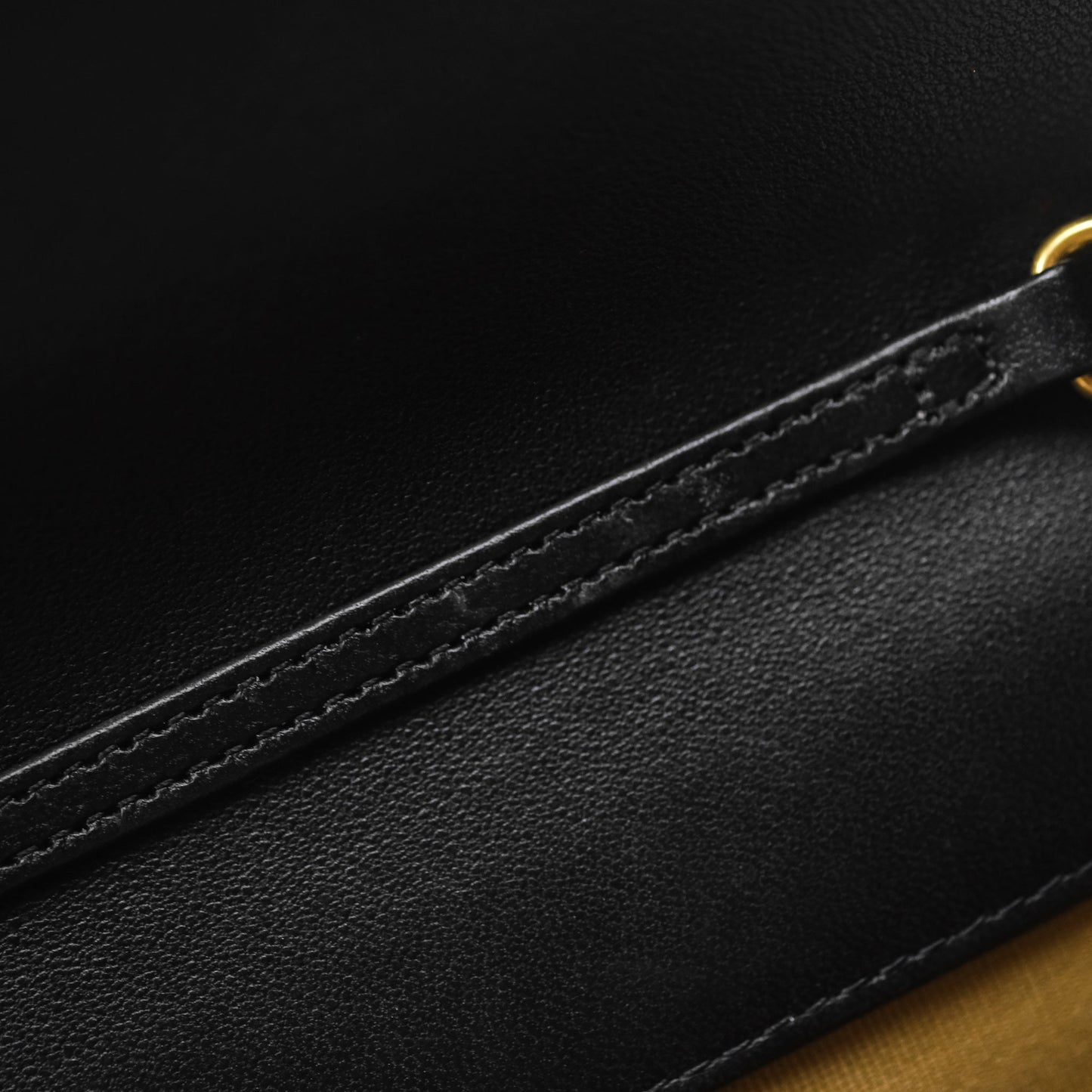 Chanel Quilted Pearl Crush Wallet on Chain WOC Black Lambskin Aged Gold Hardware