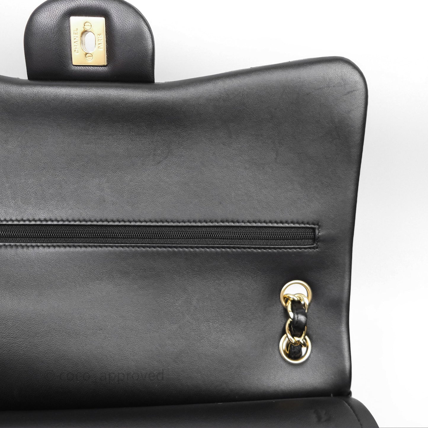 Chanel Jumbo Double Flap Black Lambskin Gold Hardware