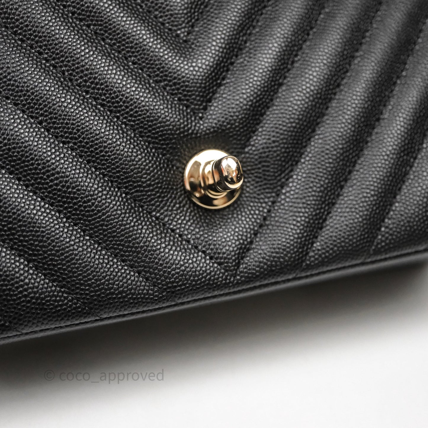Chanel Quilted Mini Rectangular Black Caviar Gold Hardware