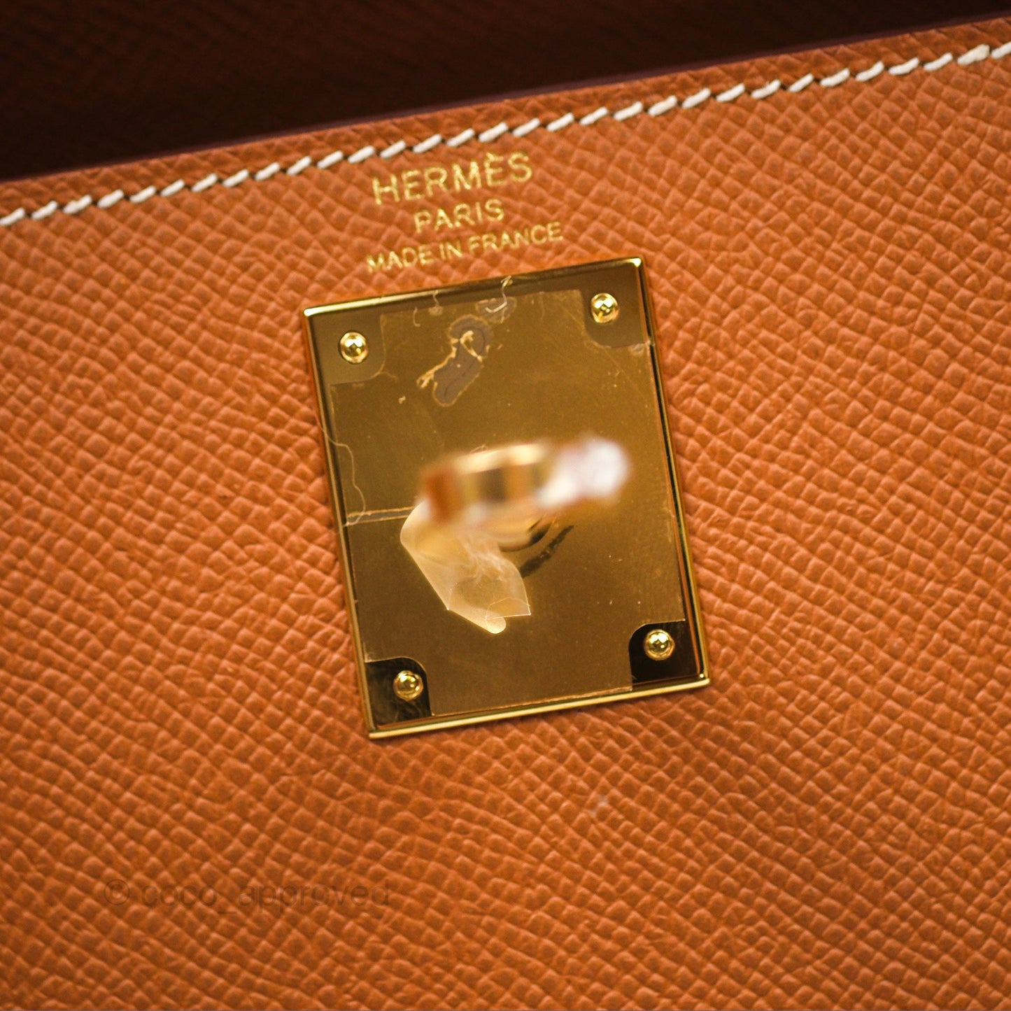 Hermès Kelly Sellier 28 Gold 37 Epsom Gold Hardware