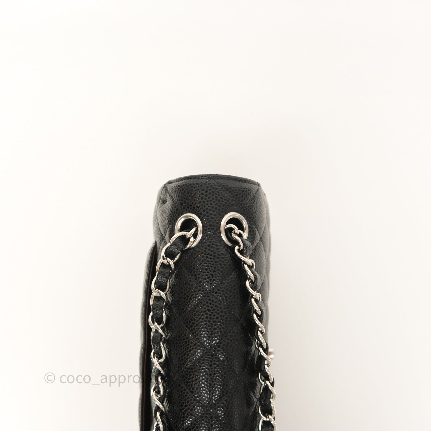 Chanel Small Classic Flap Quilted Black Caviar Silver Hardware