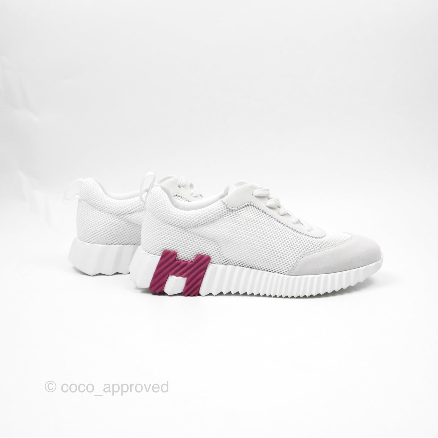 Hermès Sneaker Femme Bouncing Mesh Aere Blanc