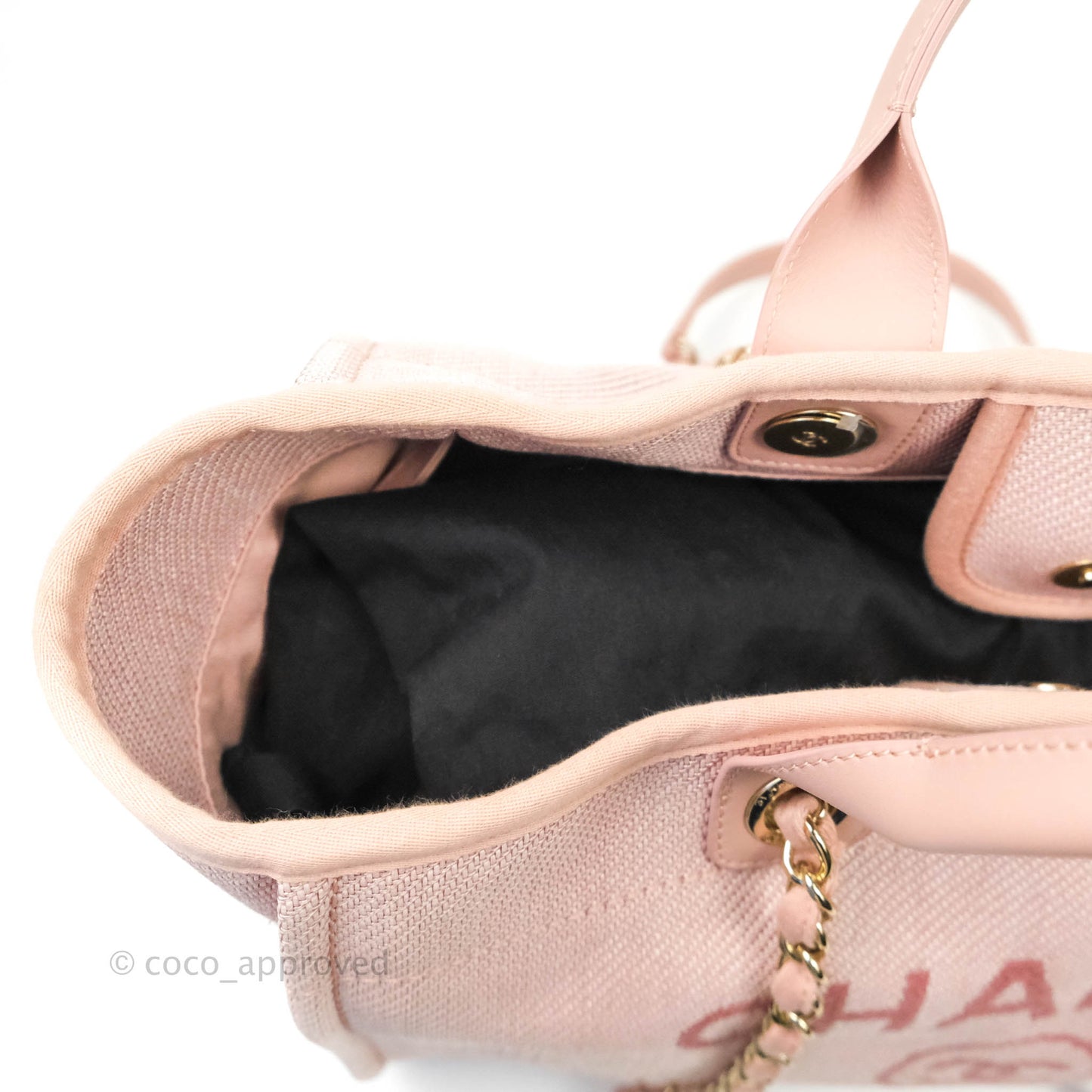 Chanel Large Deauville Pink Canvas 20A