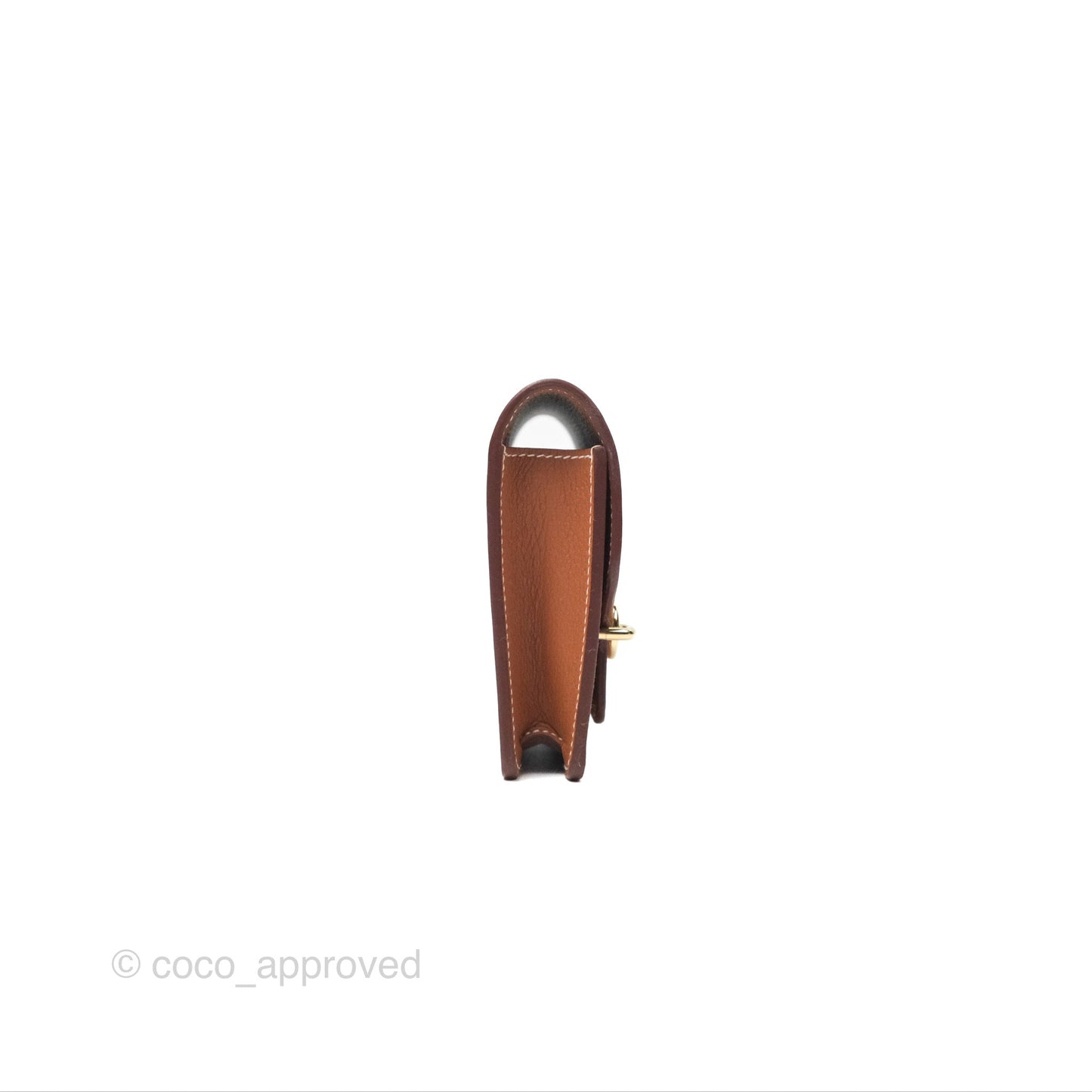 Hermès Roulis Slim Wallet Gold Evercolor Gold Hardware