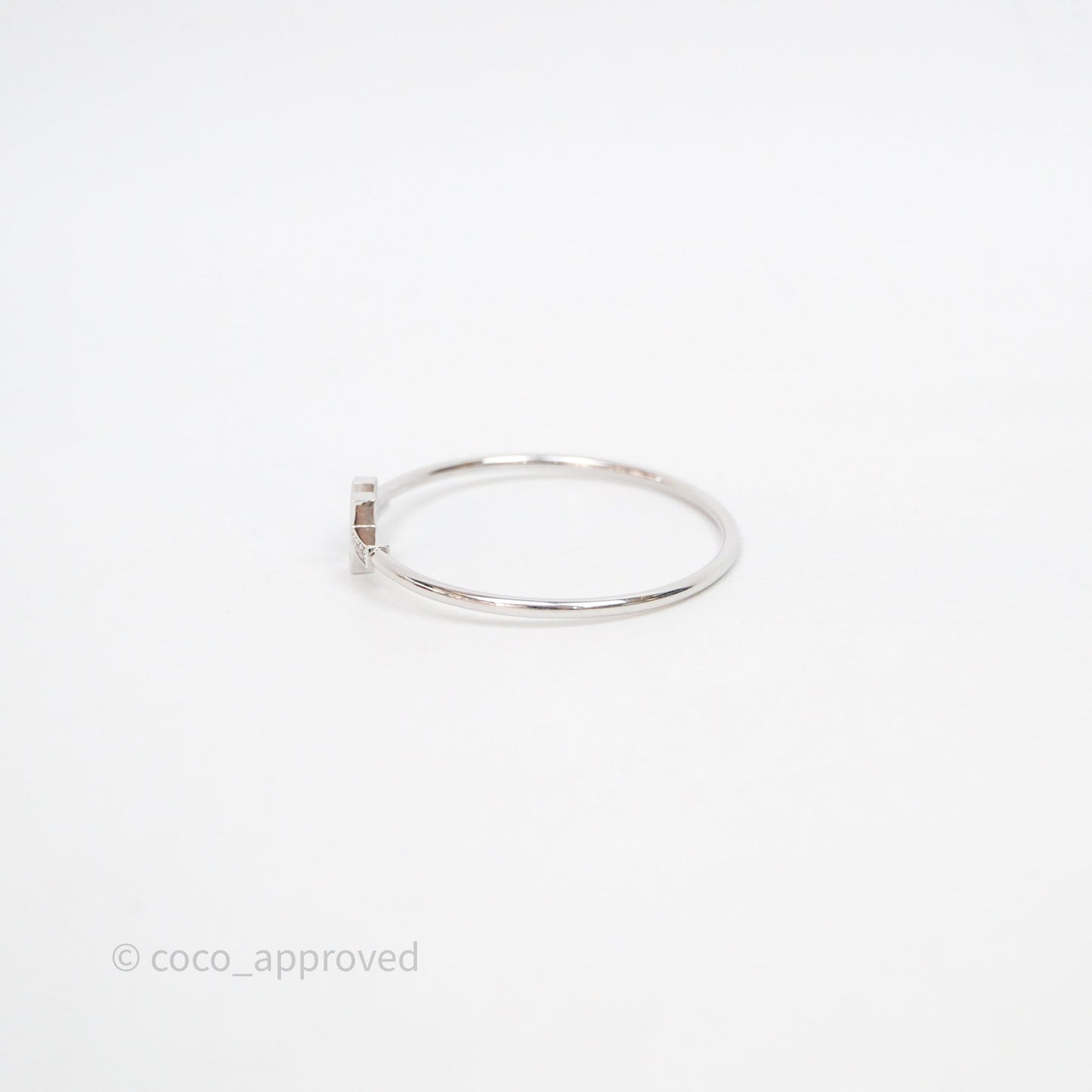 Tiffany & Co Tiffany T Wire Bracelet in White Gold with Turquoise and Diamonds 18k