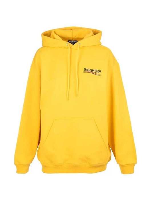 Luxury Balenciaga Political Campaign Medium Fit Hoodie Yellow