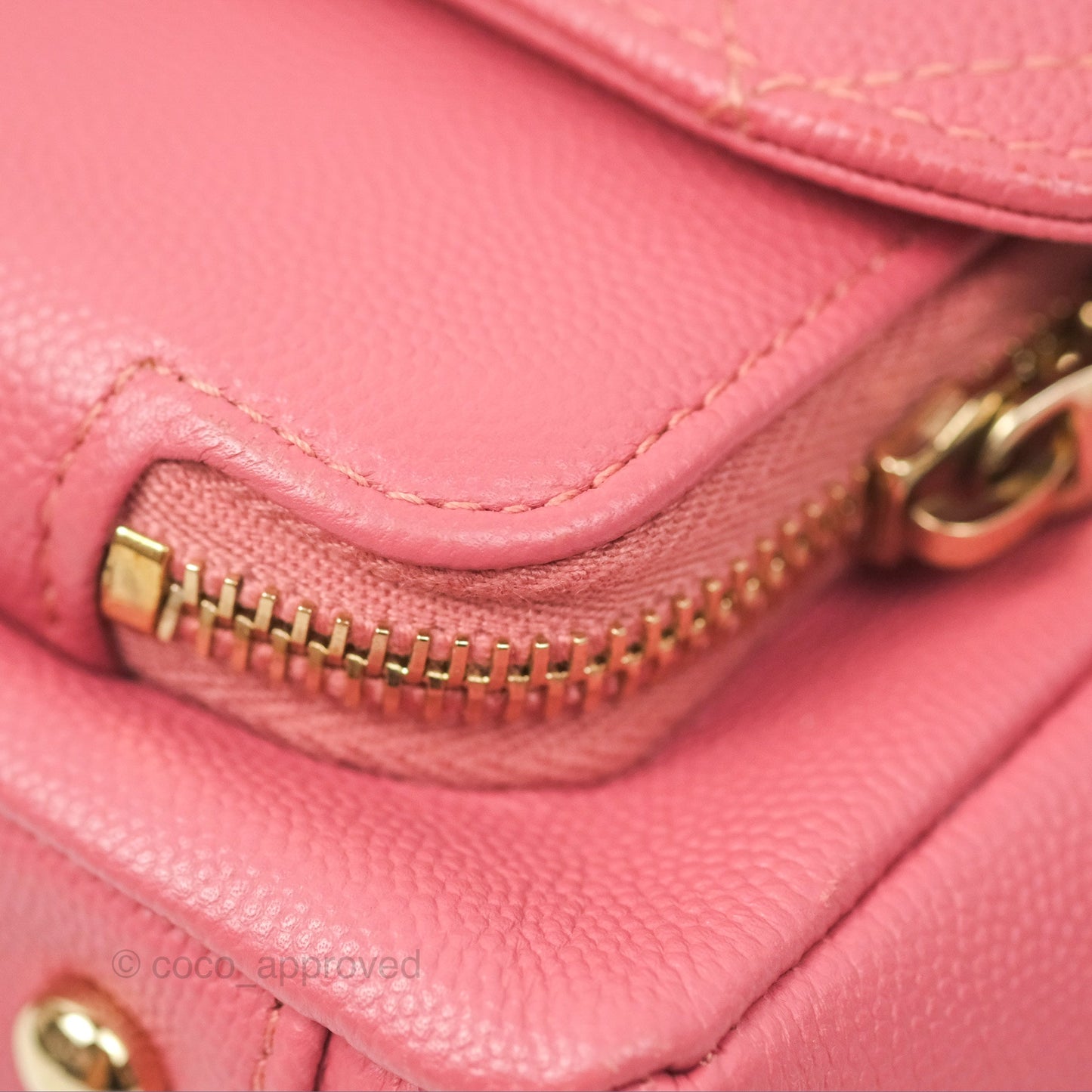 Chanel Quilted Medium Business Affinity Flap Pink Caviar Gold Hardware