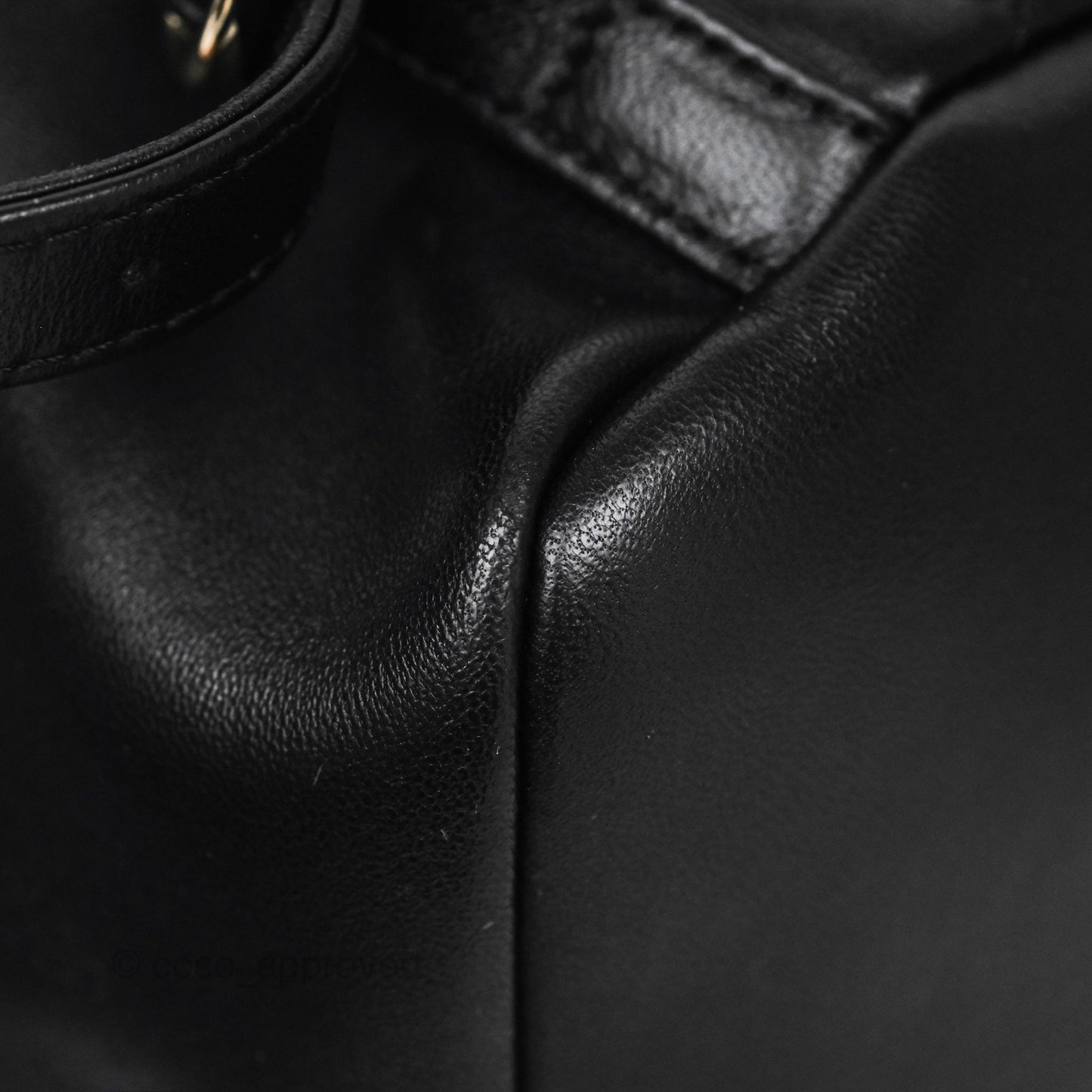 Chanel Small Duma Drawstring Backpack Black Lambskin Gold Hardware