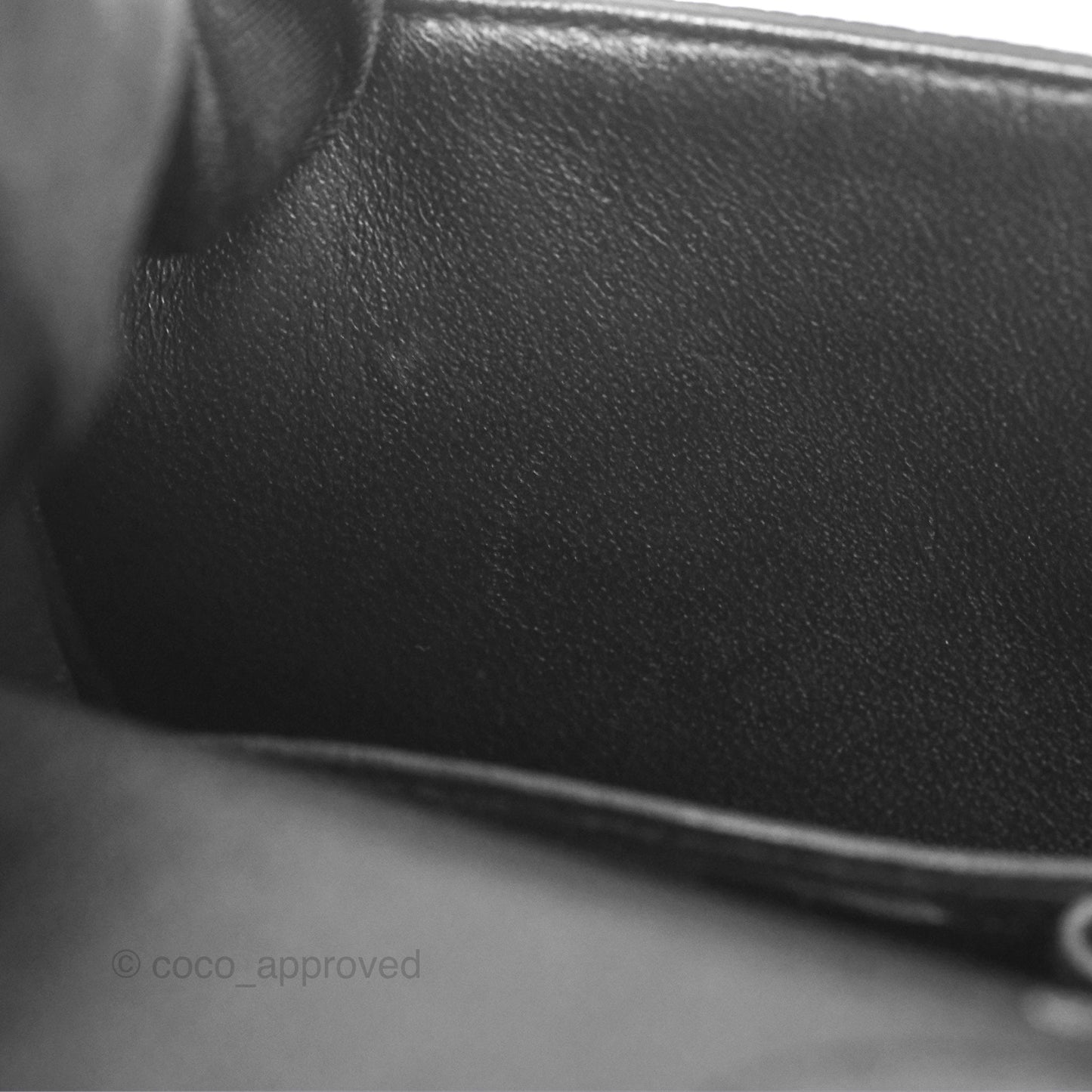 Chanel Small Classic Flap Quilted Black Caviar Silver Hardware