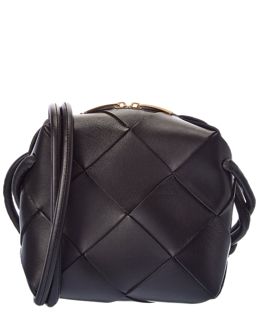 Luxury Bottega Veneta Cassette Mini Intrecciato Leather Camera Bag