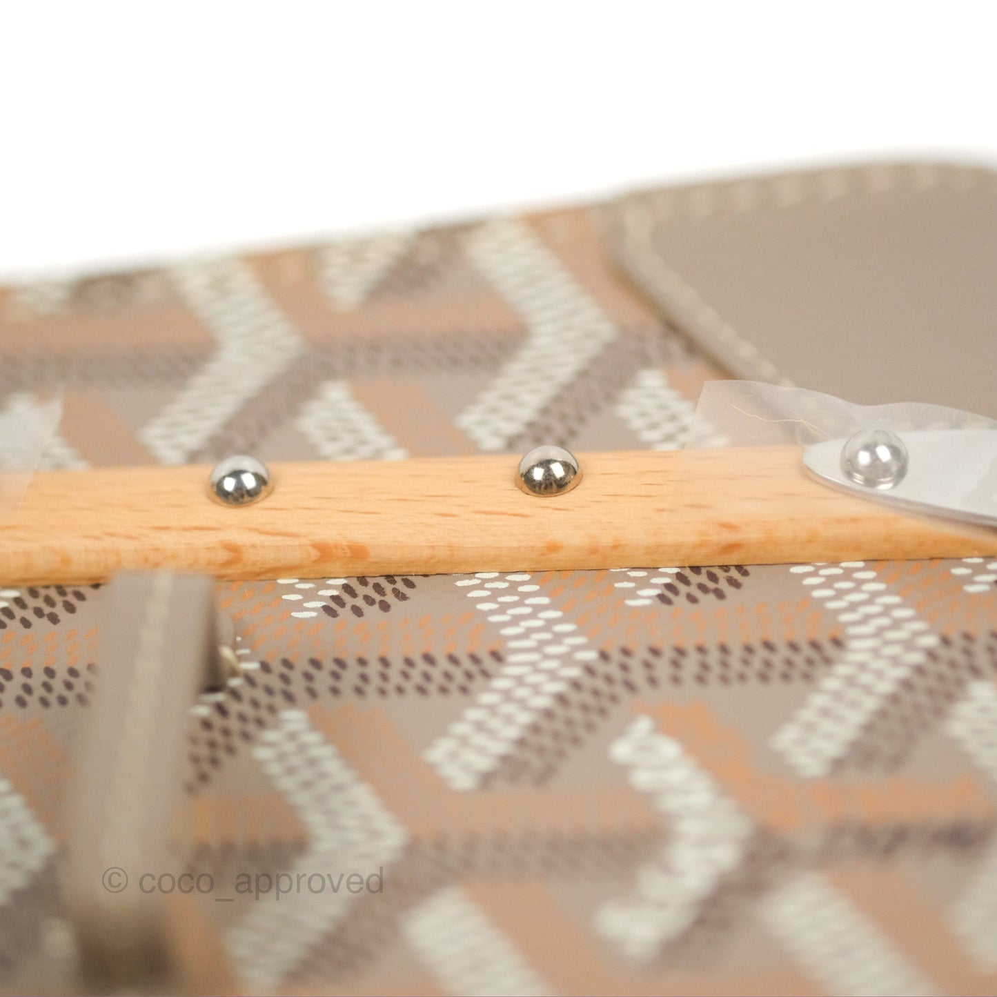 Goyard Saïgon Structuré Nano Bag Grege Silver Hardware