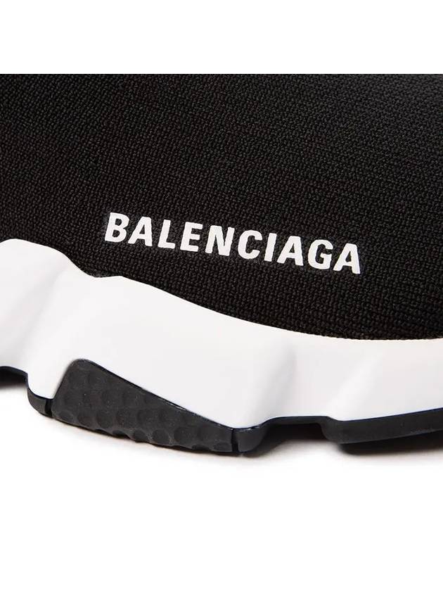 Luxury Balenciaga Speed Trainer  High Top Sneakers Black White