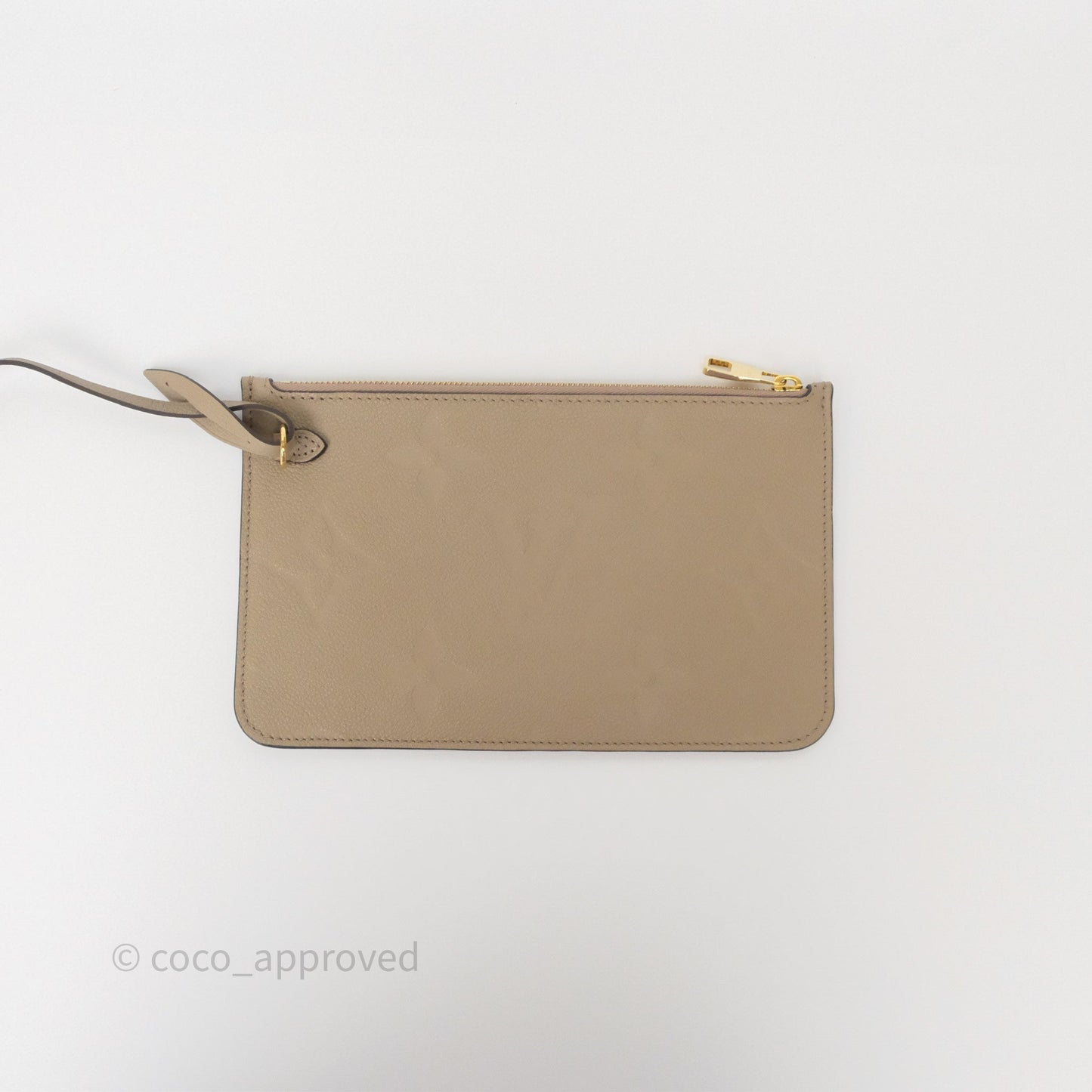 Louis Vuitton Neverfull MM Monogram Empreinte Leather Tourterelle