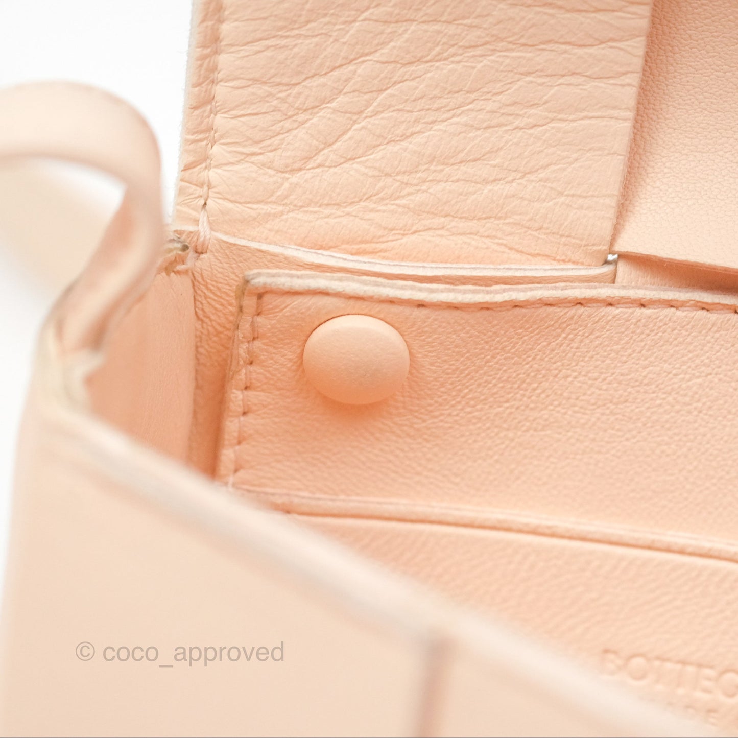 Bottega Veneta Intreccio Cassette Mini Bag Melon Washed Lambskin