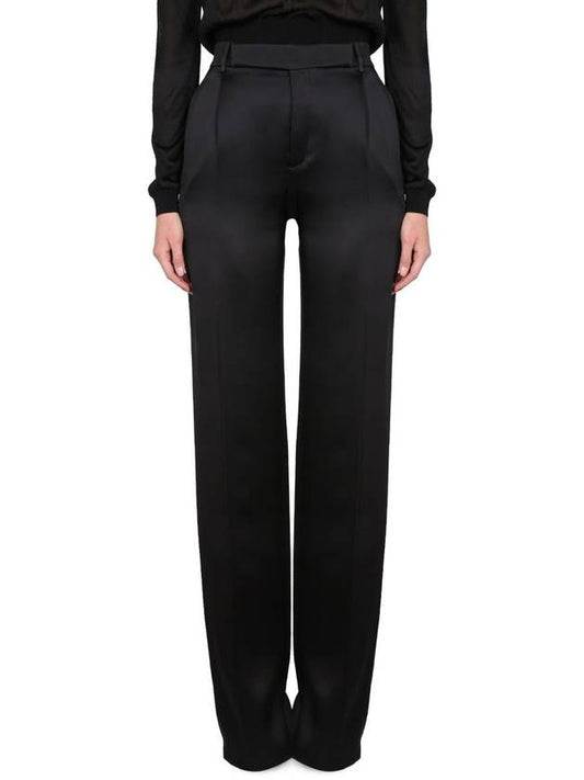 Luxury Saint Laurent 23 ss Satin Flare Pants 736713Y013G1000 B0020168885