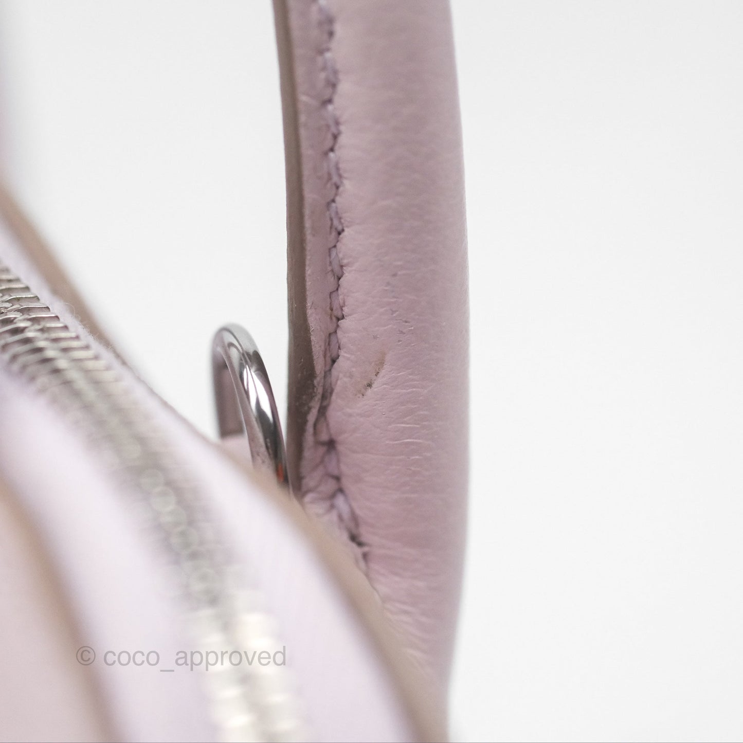 Hermès Bolide Mini 1923 Verso Evercolor Mauve Pale 09/ Caramel 28 Palladium Hardware