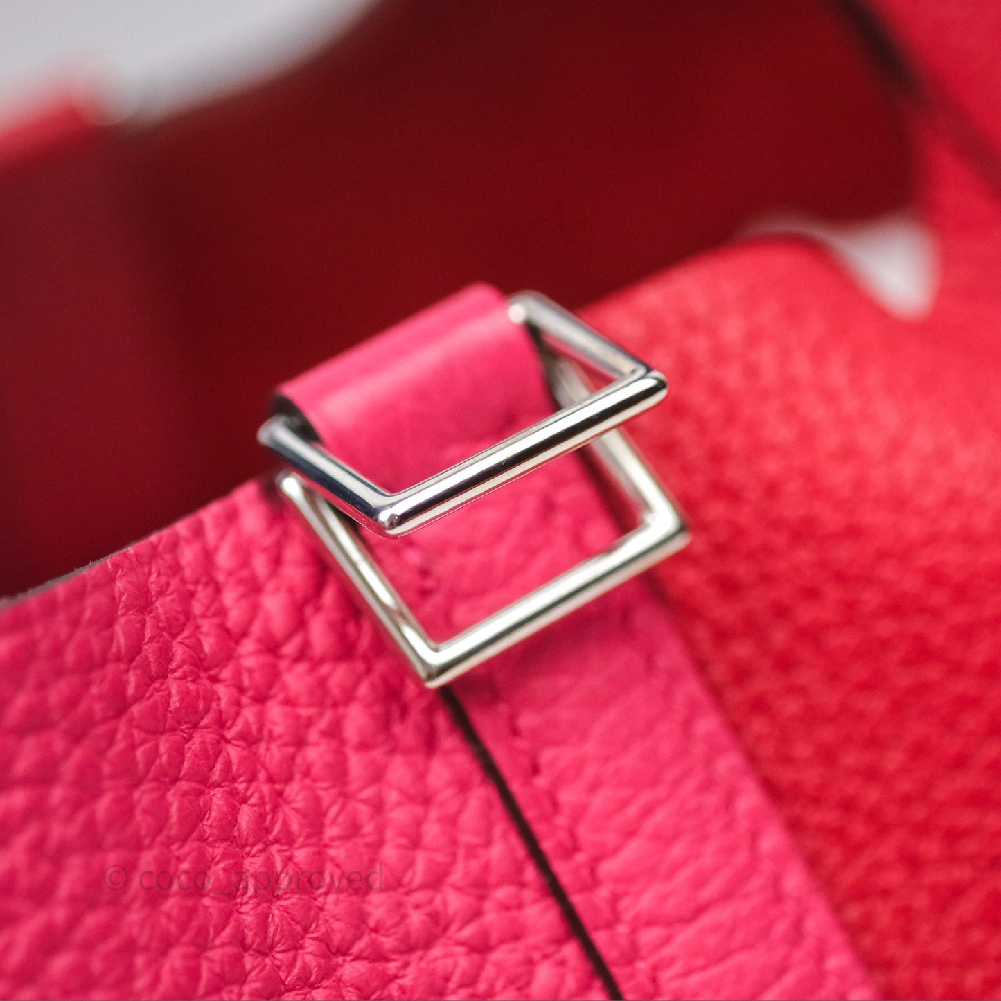 Hermès Picotin 18 Rouge de Coeur S3/ Rose Extrême I6/ Bleu Zanzibar B3 Clemence Palladium Hardware