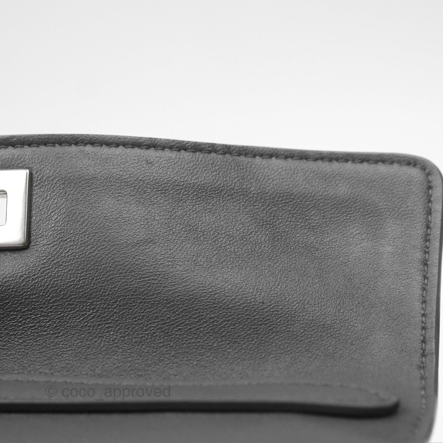 Balenciaga Rodeo Mini in Grey Smooth Calfskin Antique Silver Hardware