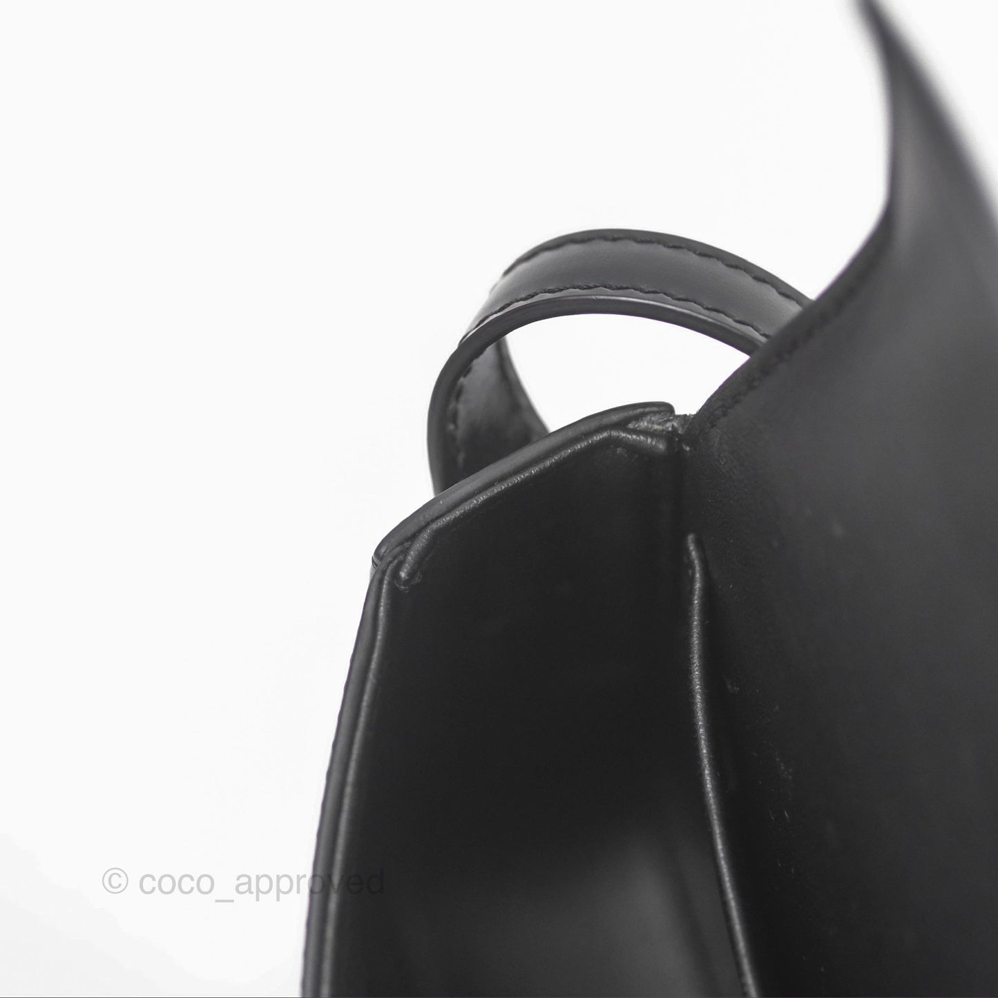 Celine Triomphe Shoulder Bag Black Calfskin
