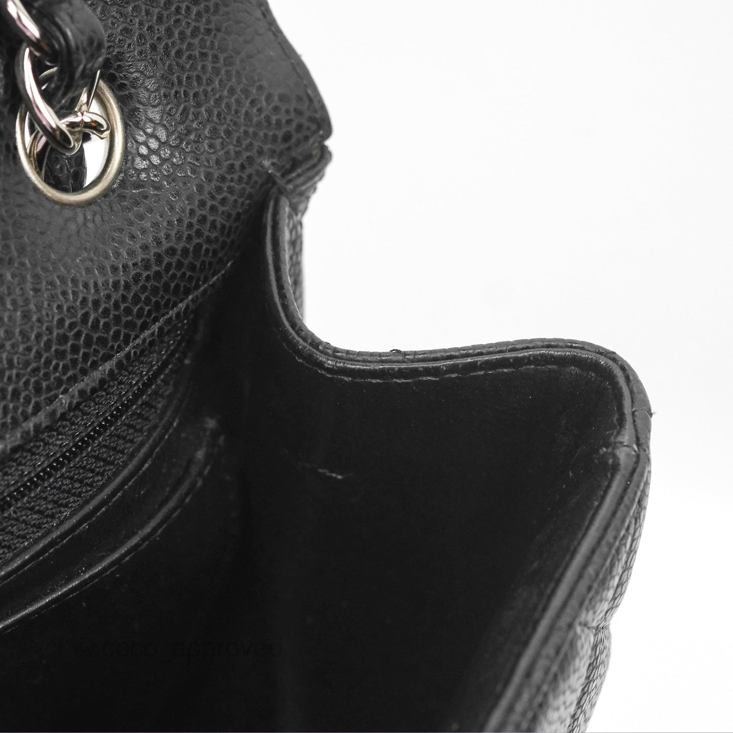 Chanel Quilted Maxi Single Flap Black Caviar Silver Hardware