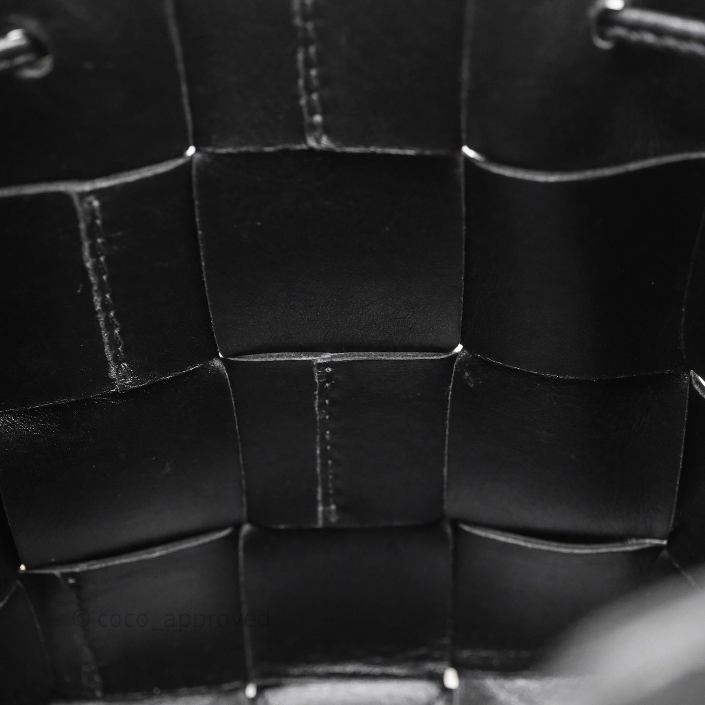 Bottega Veneta Small Cassette Bucket Bag Black Lambskin