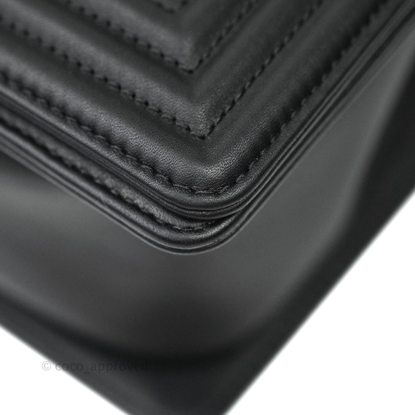 Chanel Quilted Medium Calfskin Boy Flap Ruthenium Hardware