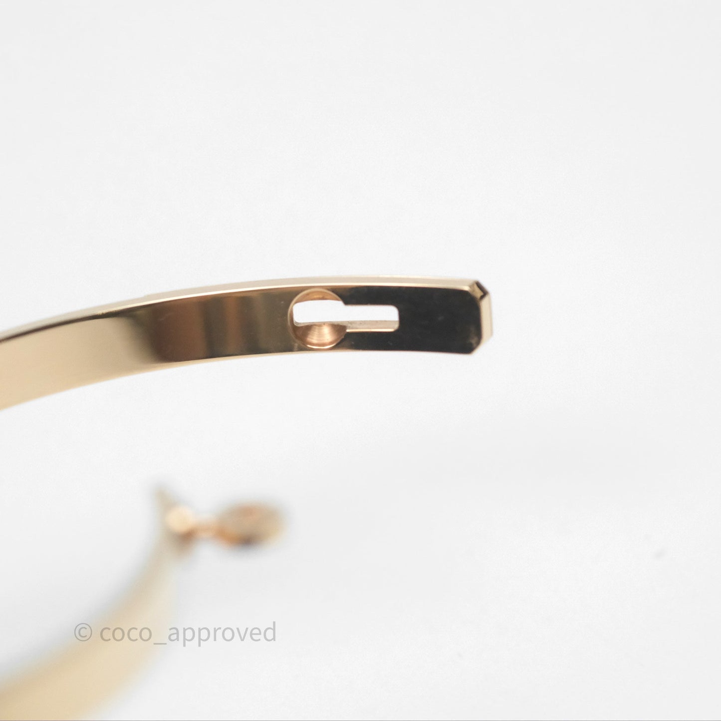 Hermès Kelly Bracelet PM 4 Diamonds Rose Gold