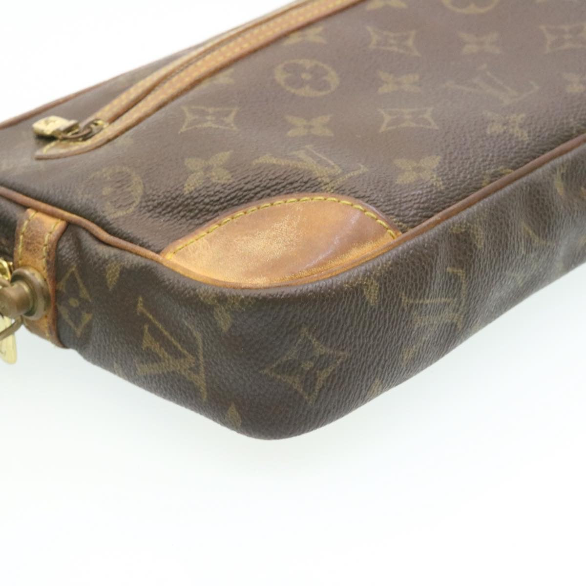 LOUIS VUITTON Monogram Marly Dragonne GM Clutch Bag M51825 LV 28356