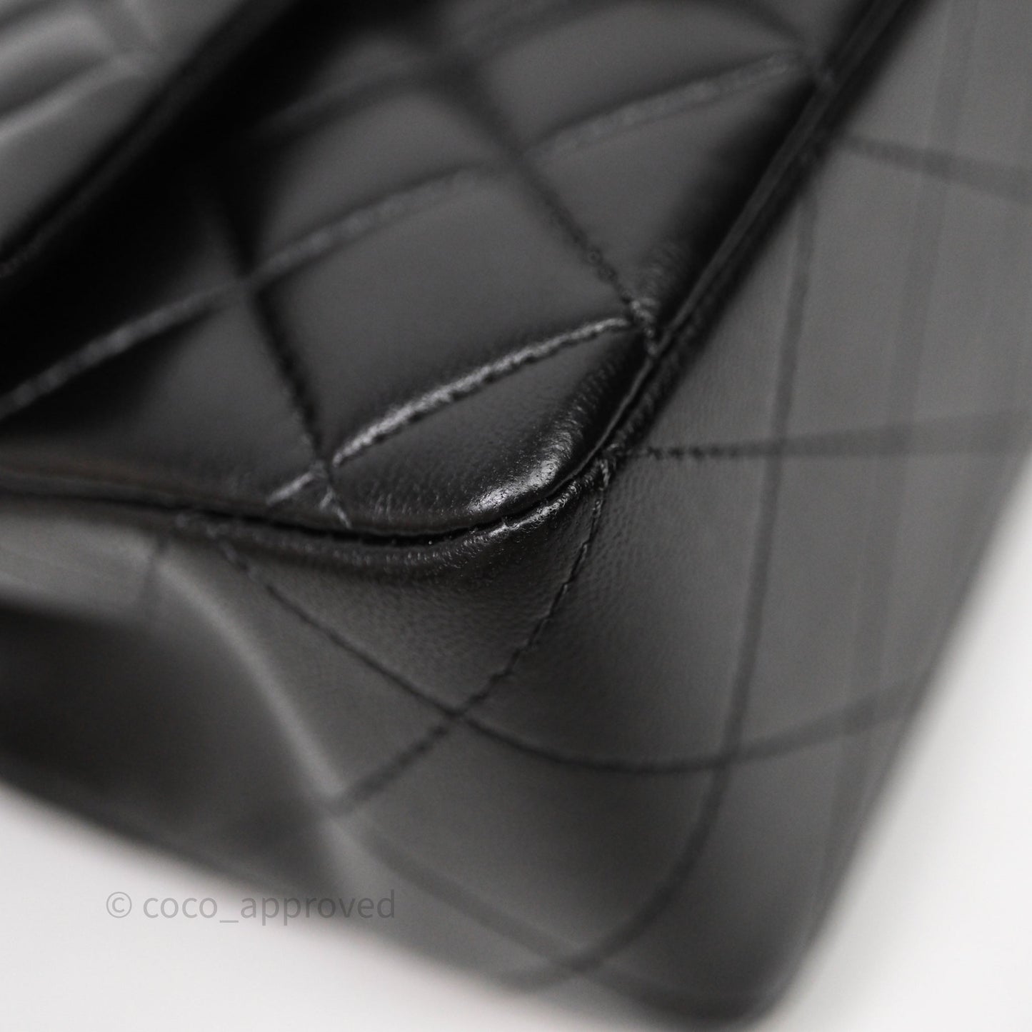 Chanel Top Handle Mini Rectangular Flap Black Lambskin Gold Hardware