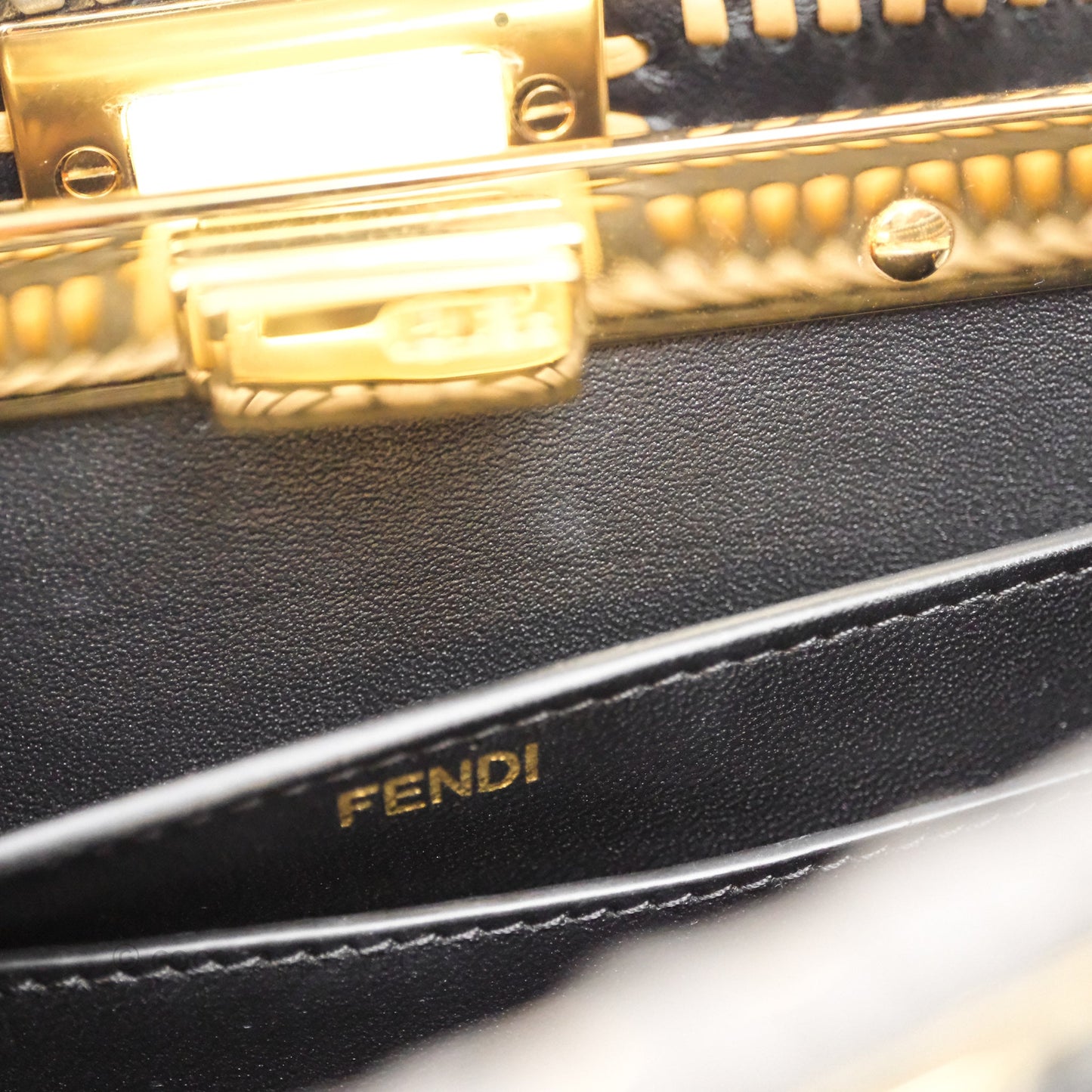 Fendi Small Peekaboo Iseeu Black/ Grey