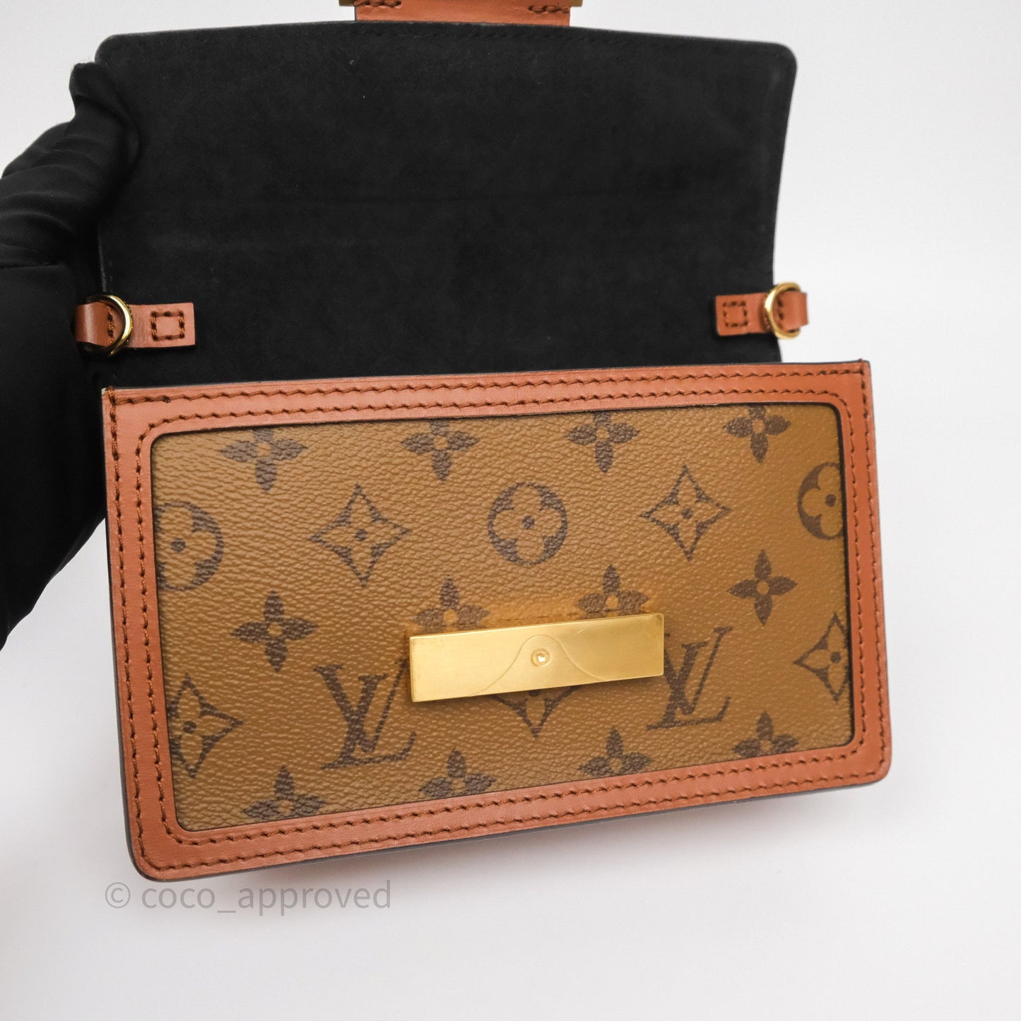 Louis Vuitton Chain Wallet Dauphine Monogram Reverse
