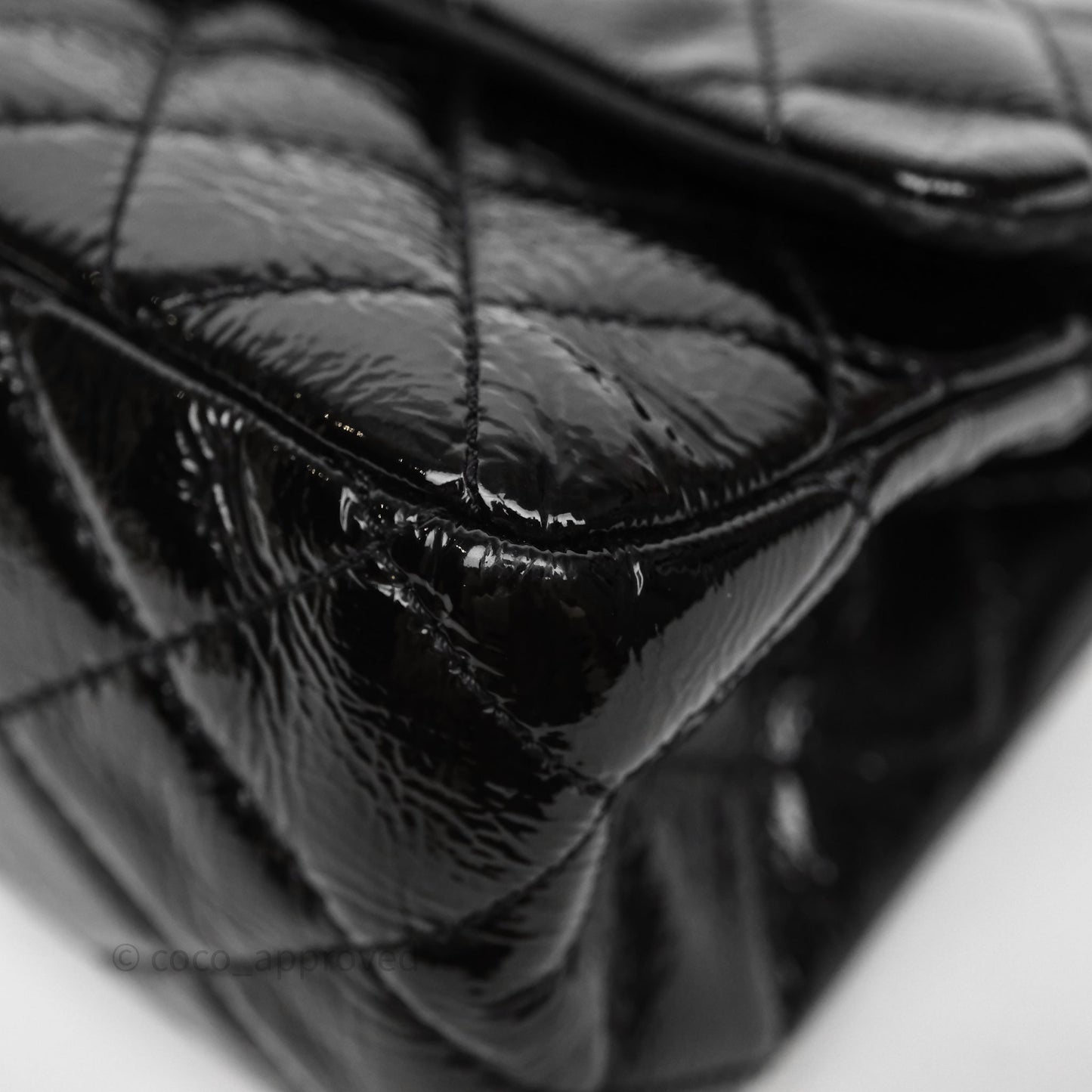 Chanel 2.55 Reissue Glazed Calfskin So Black 227 Silver Hardware