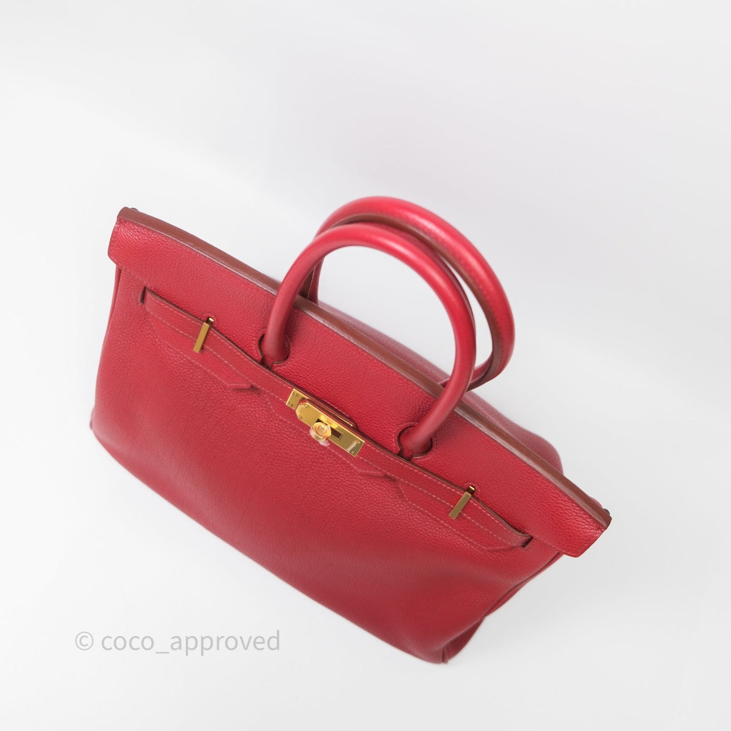 Hermès Birkin 35 Red Togo Gold Hardware