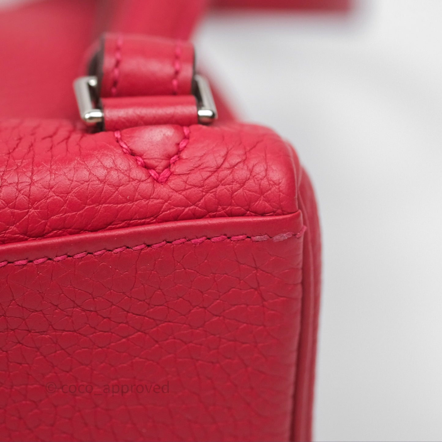 Hermès Kelly Ado Backpack Red Rouge Clemence Palladium Hardware