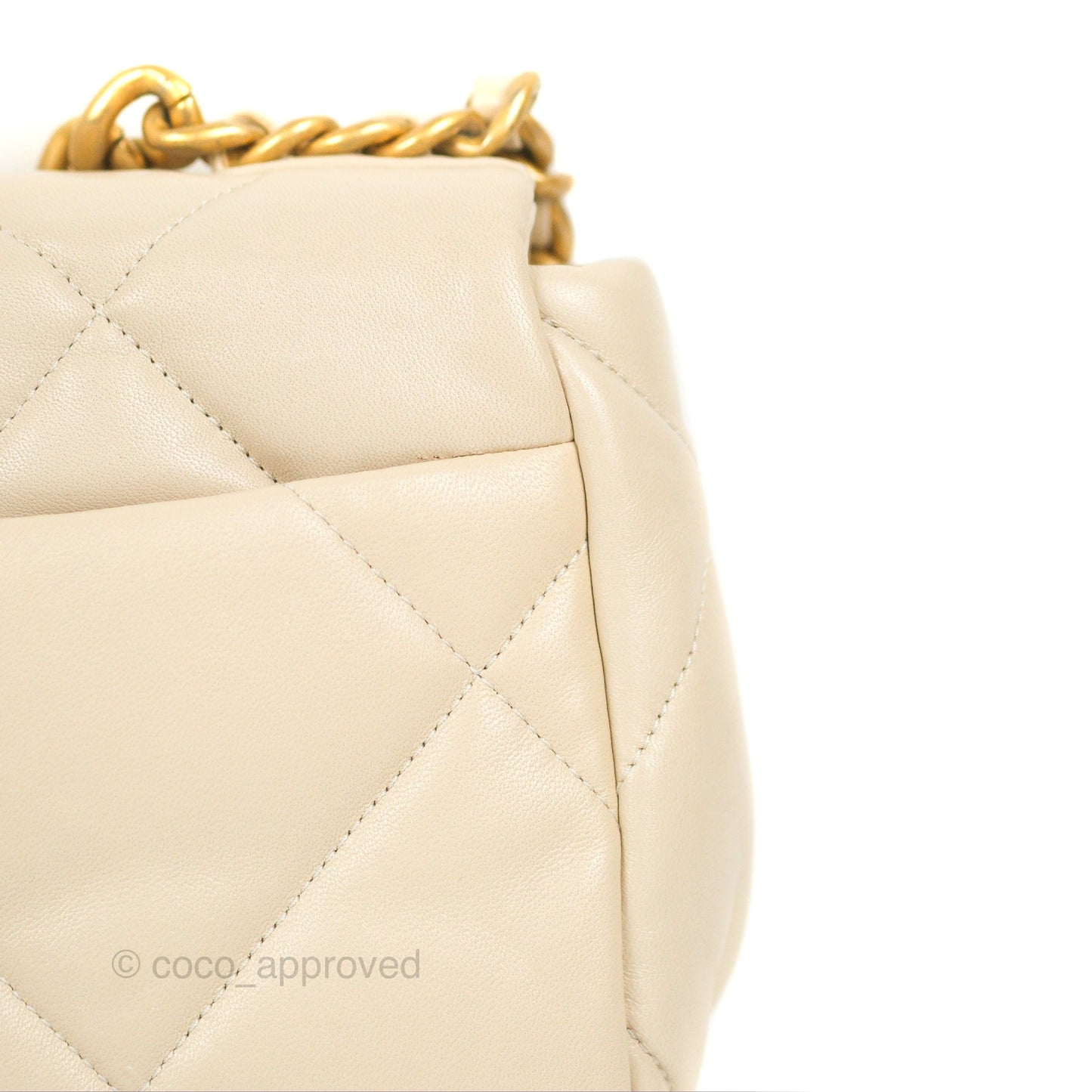 Chanel 19 Small Ivory Beige Mixed Hardware