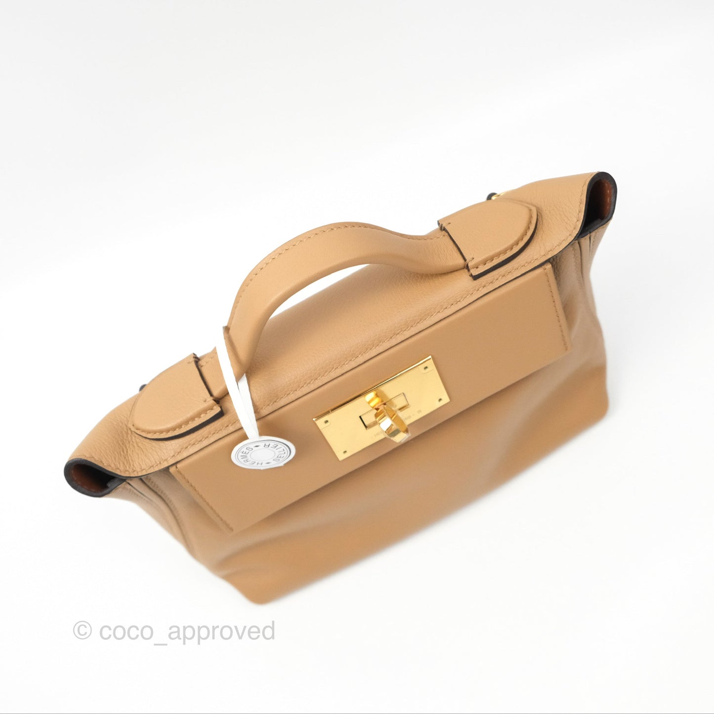 Hermès 24/24 21 Mini Chai 0M Fauve 34 Evercolor Gold Hardware
