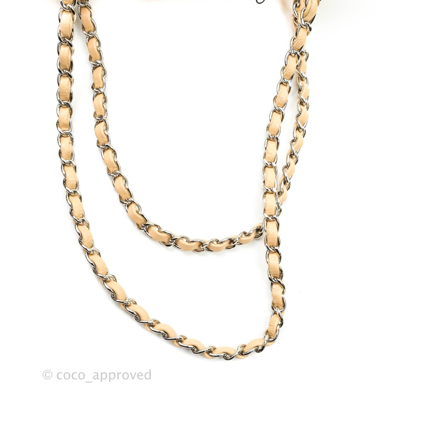 Chanel Classic Small S/M Flap Beige Caviar Silver Hardware